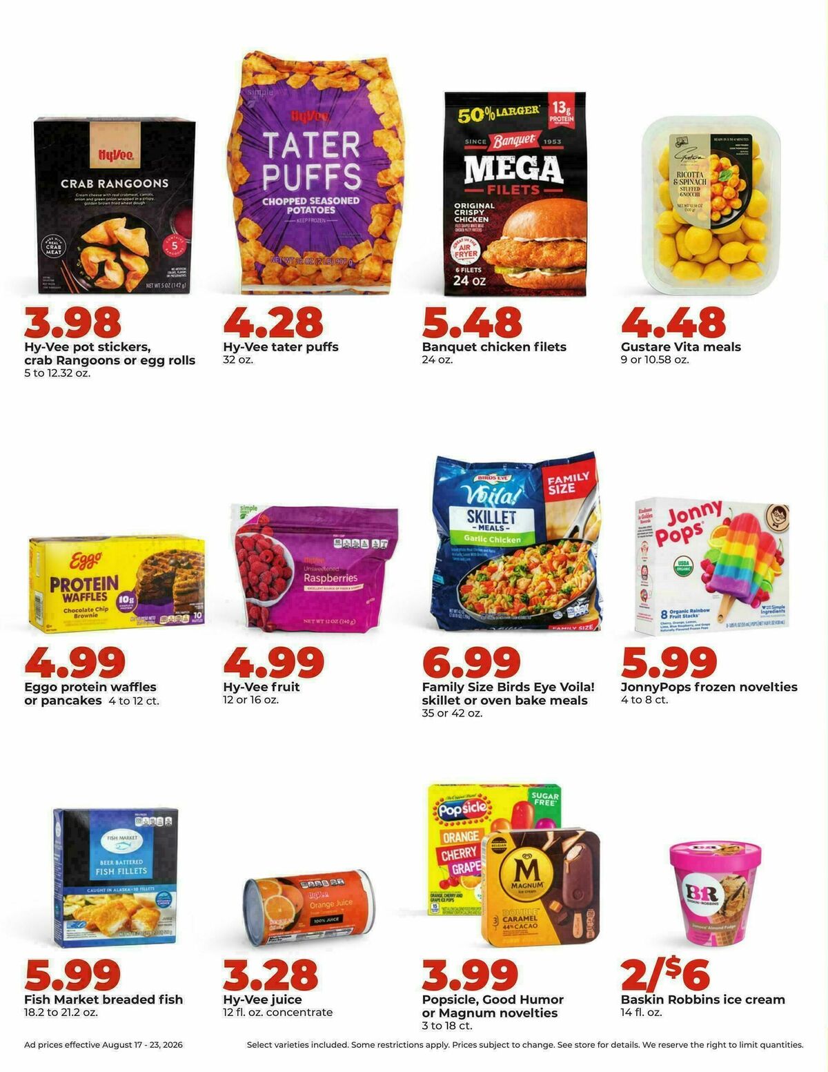 Hy-Vee Weekly Ad from August 17