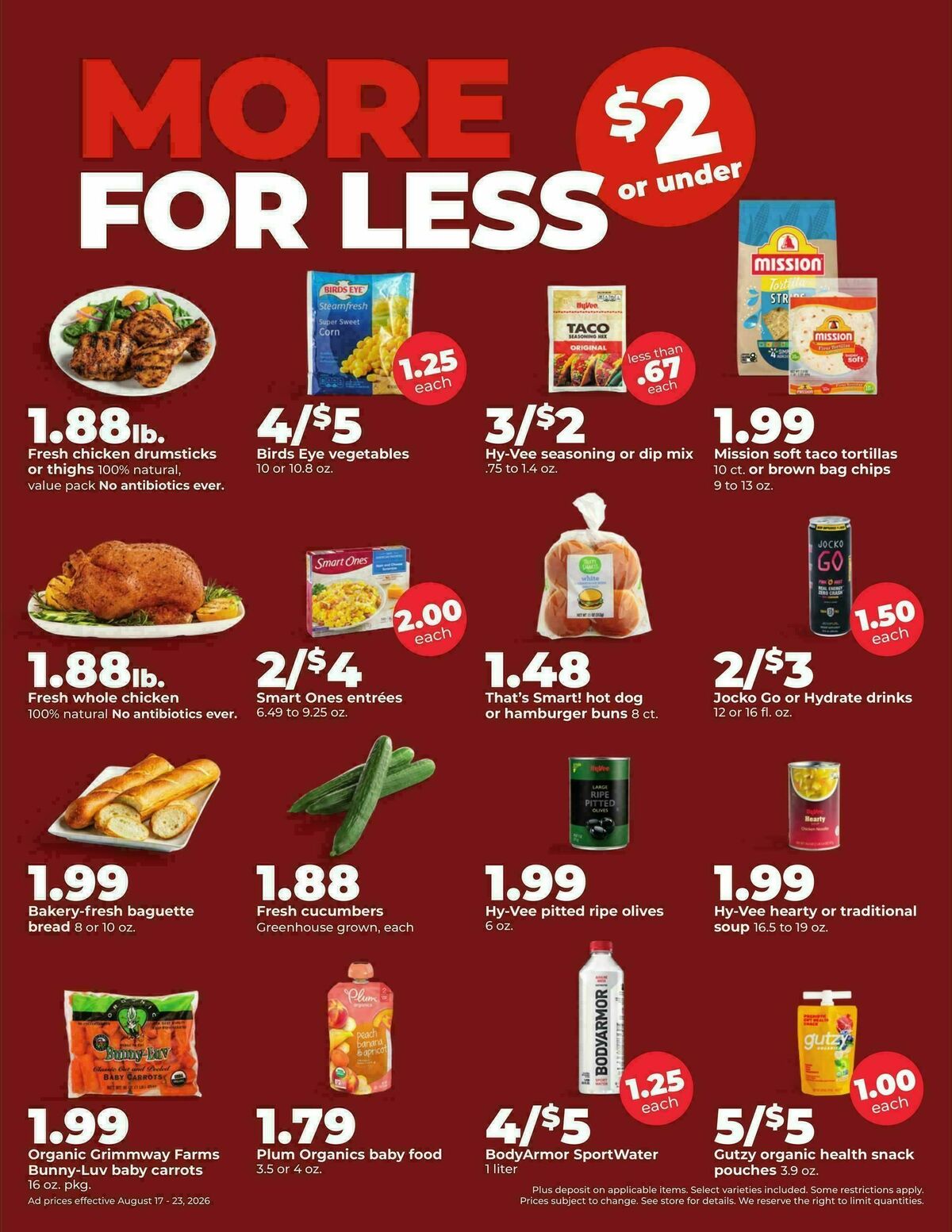 Hy-Vee Weekly Ad from August 17