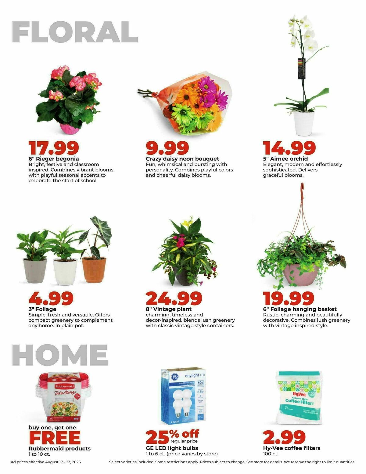 Hy-Vee Weekly Ad from August 17