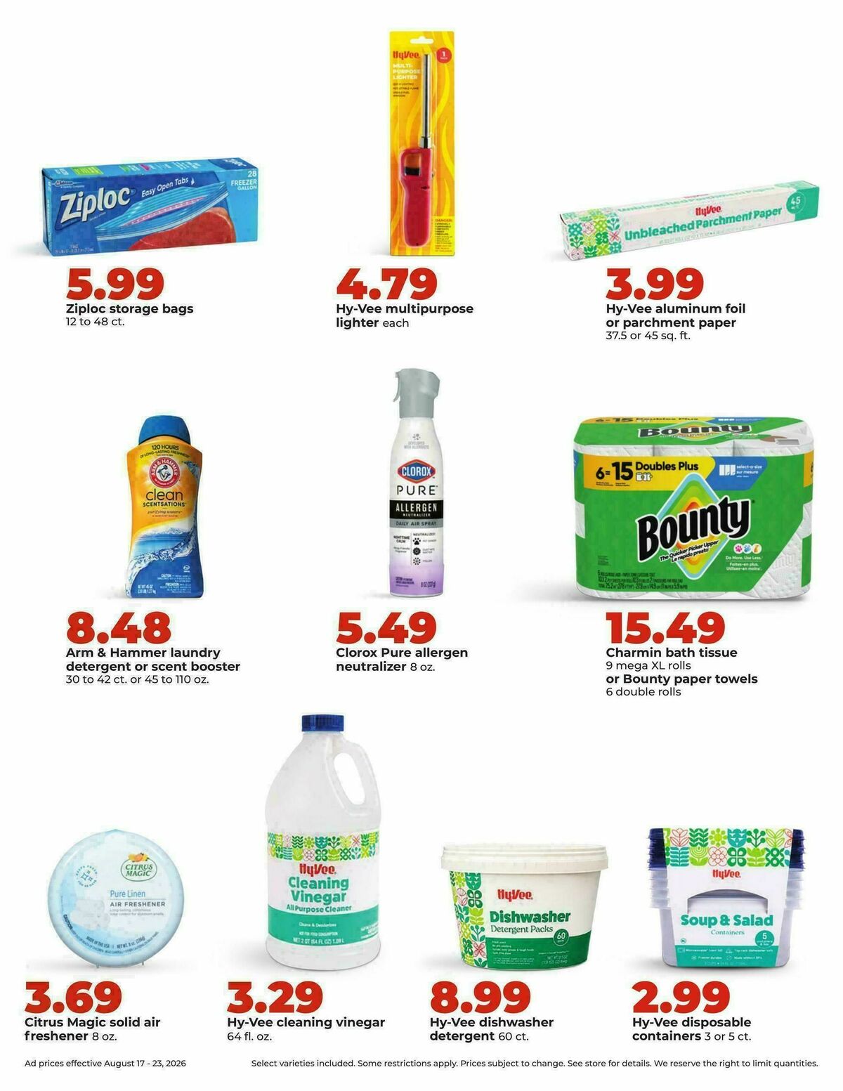 Hy-Vee Weekly Ad from August 17