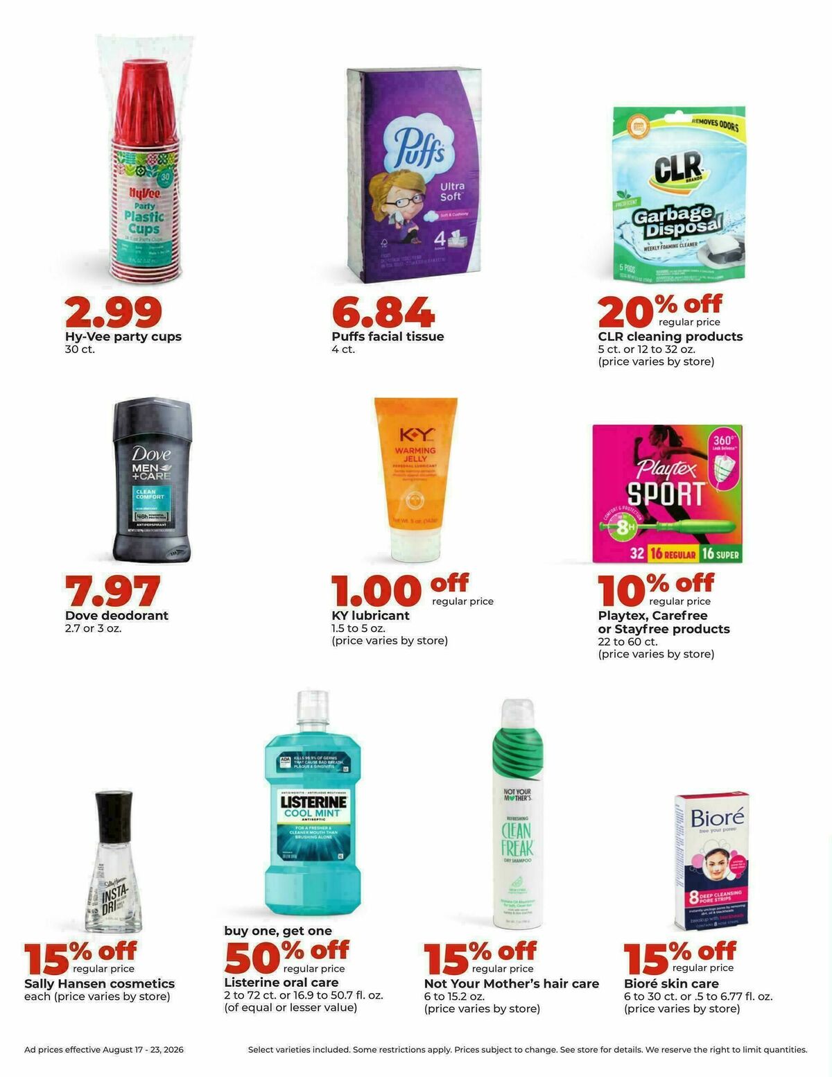 Hy-Vee Weekly Ad from August 17