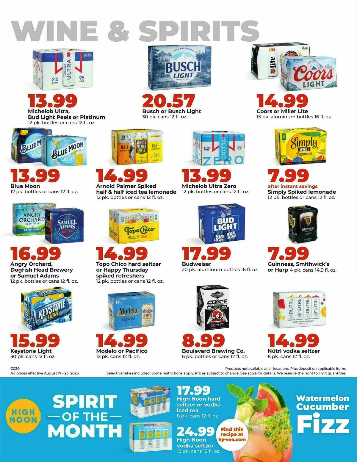 Hy-Vee Weekly Ad from August 17