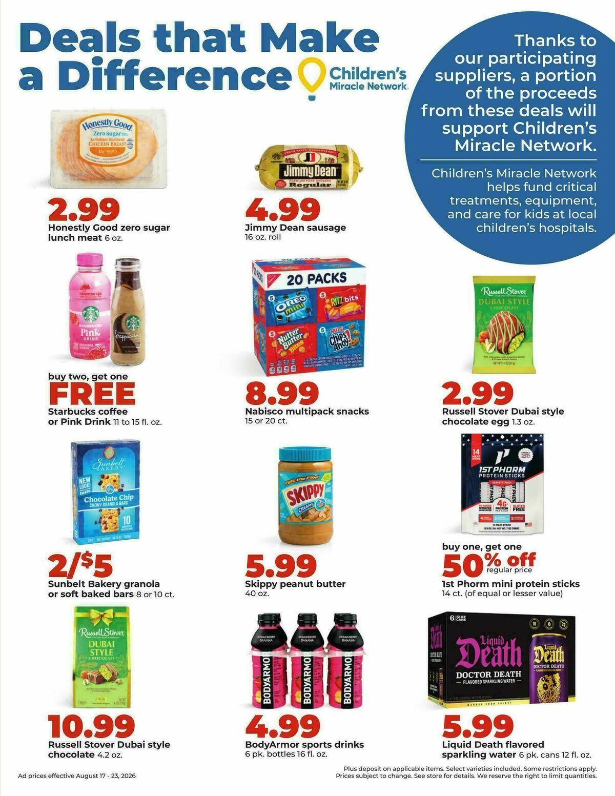 Hy-Vee Weekly Ad from August 17
