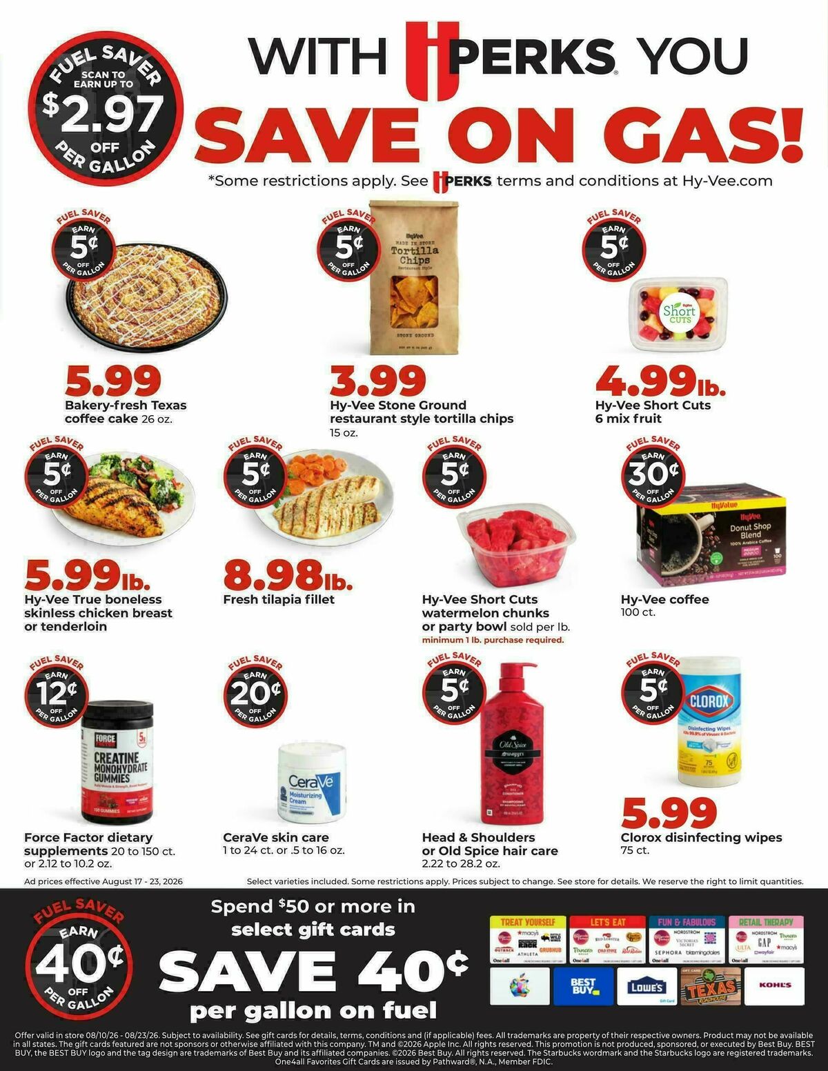 Hy-Vee Weekly Ad from August 17