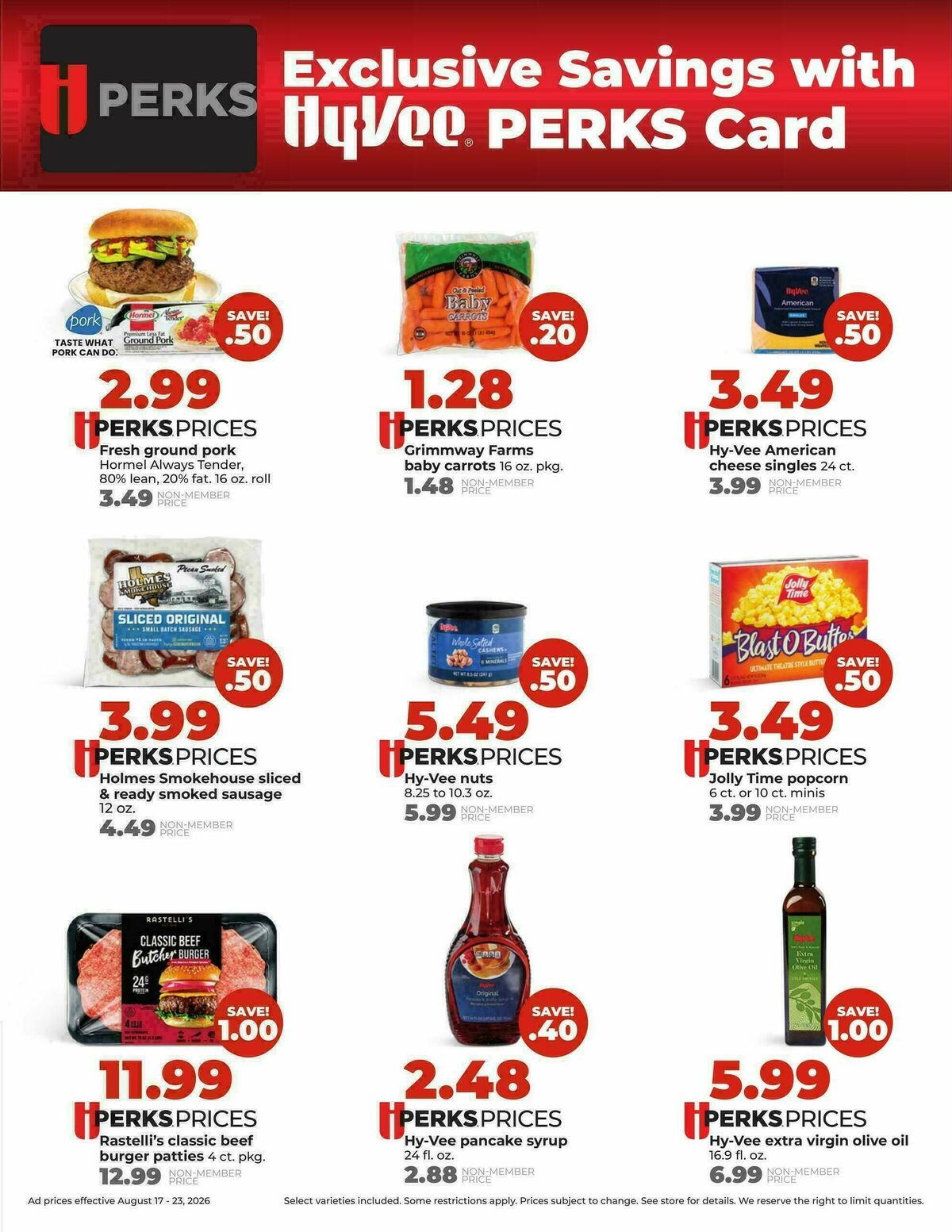 Hy-Vee Weekly Ad from August 17