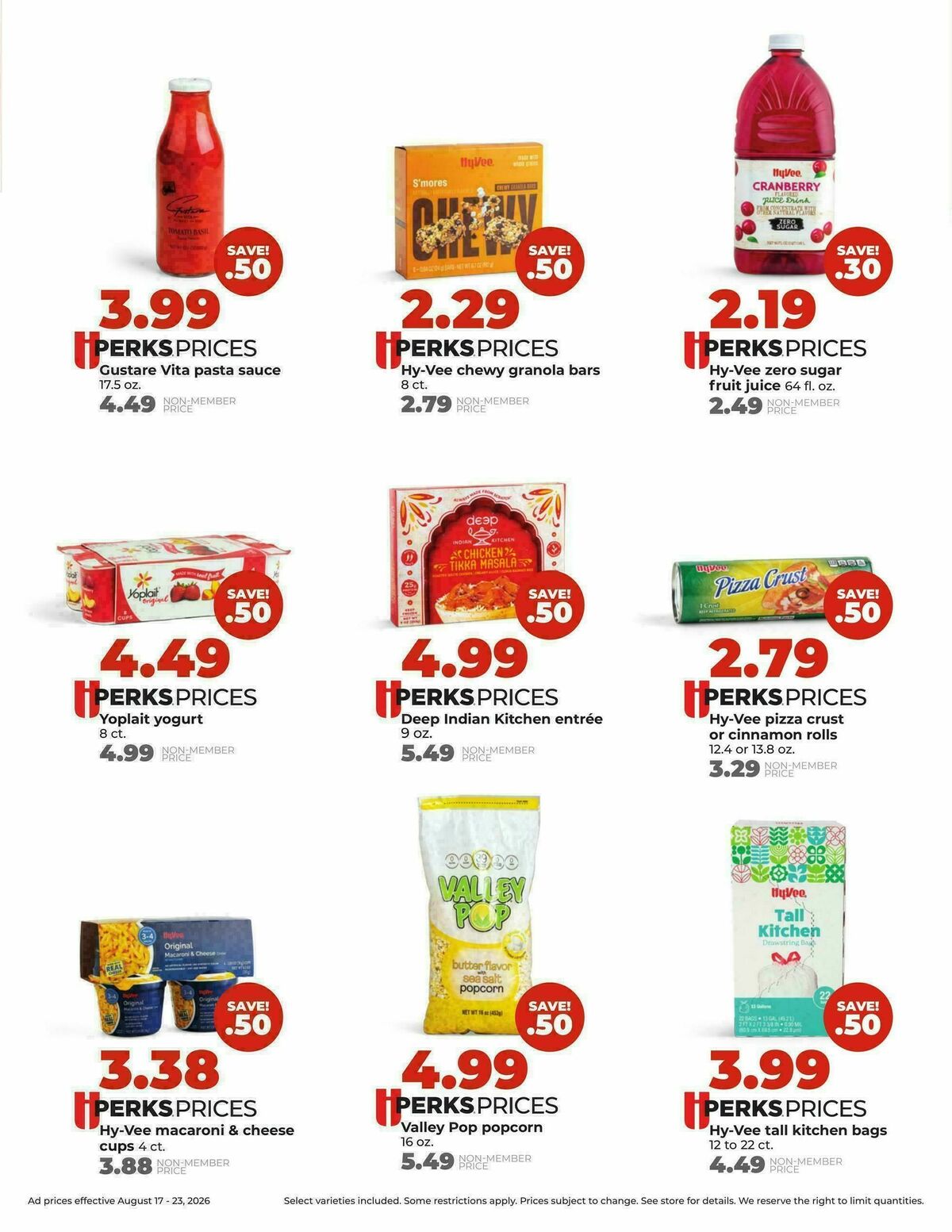 Hy-Vee Weekly Ad from August 17