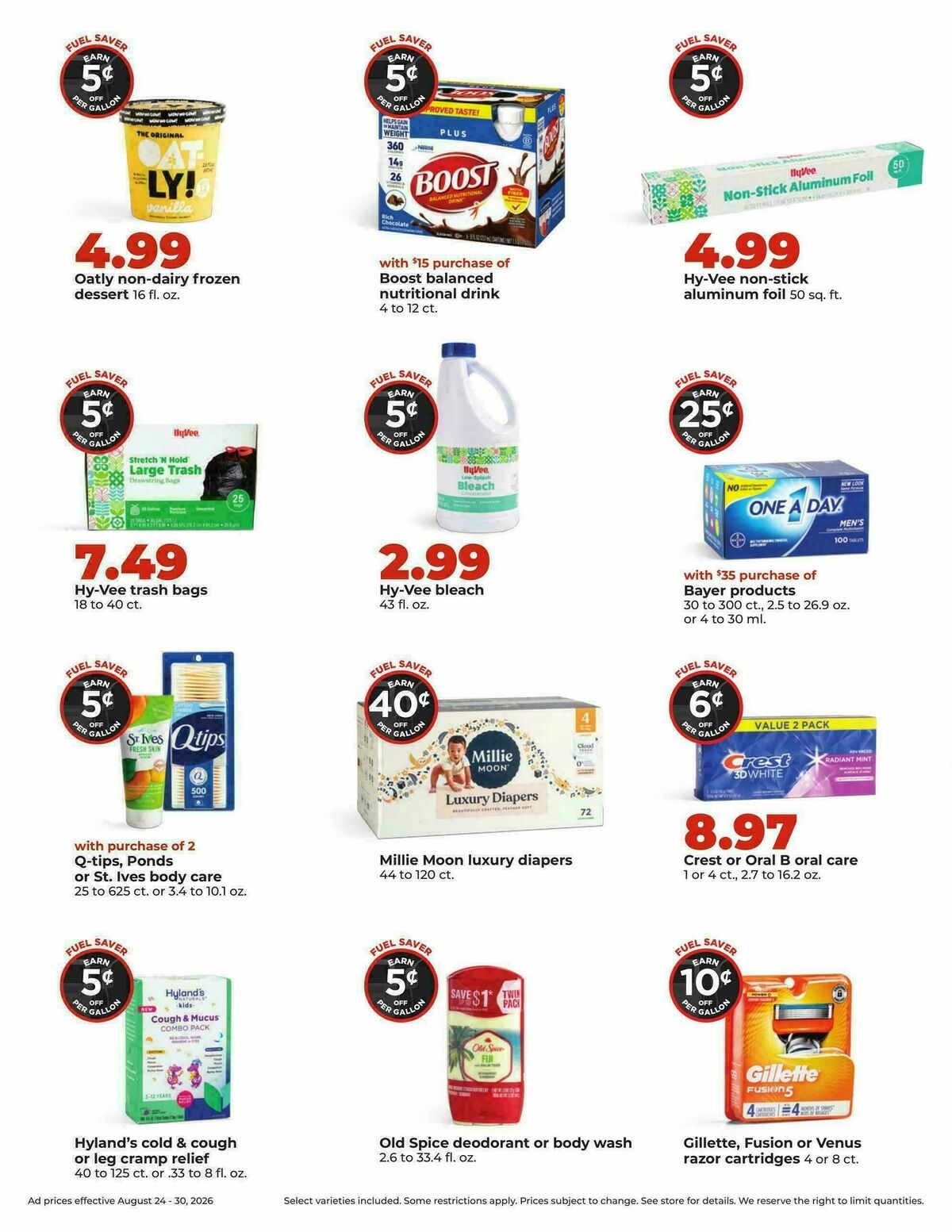 Hy-Vee Weekly Ad from August 24