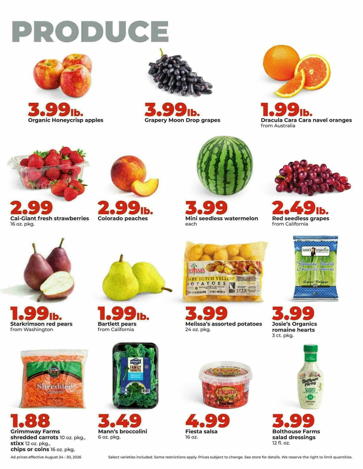 Hy-Vee Weekly Ad from August 24
