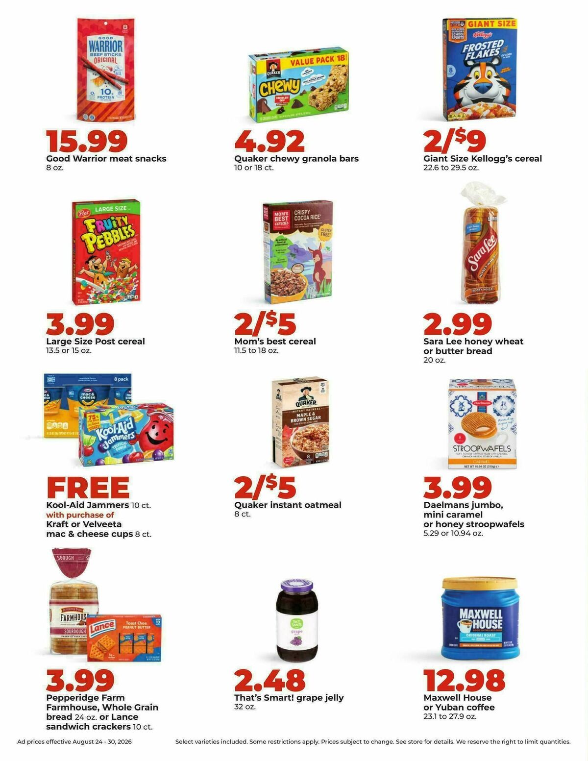 Hy-Vee Weekly Ad from August 24