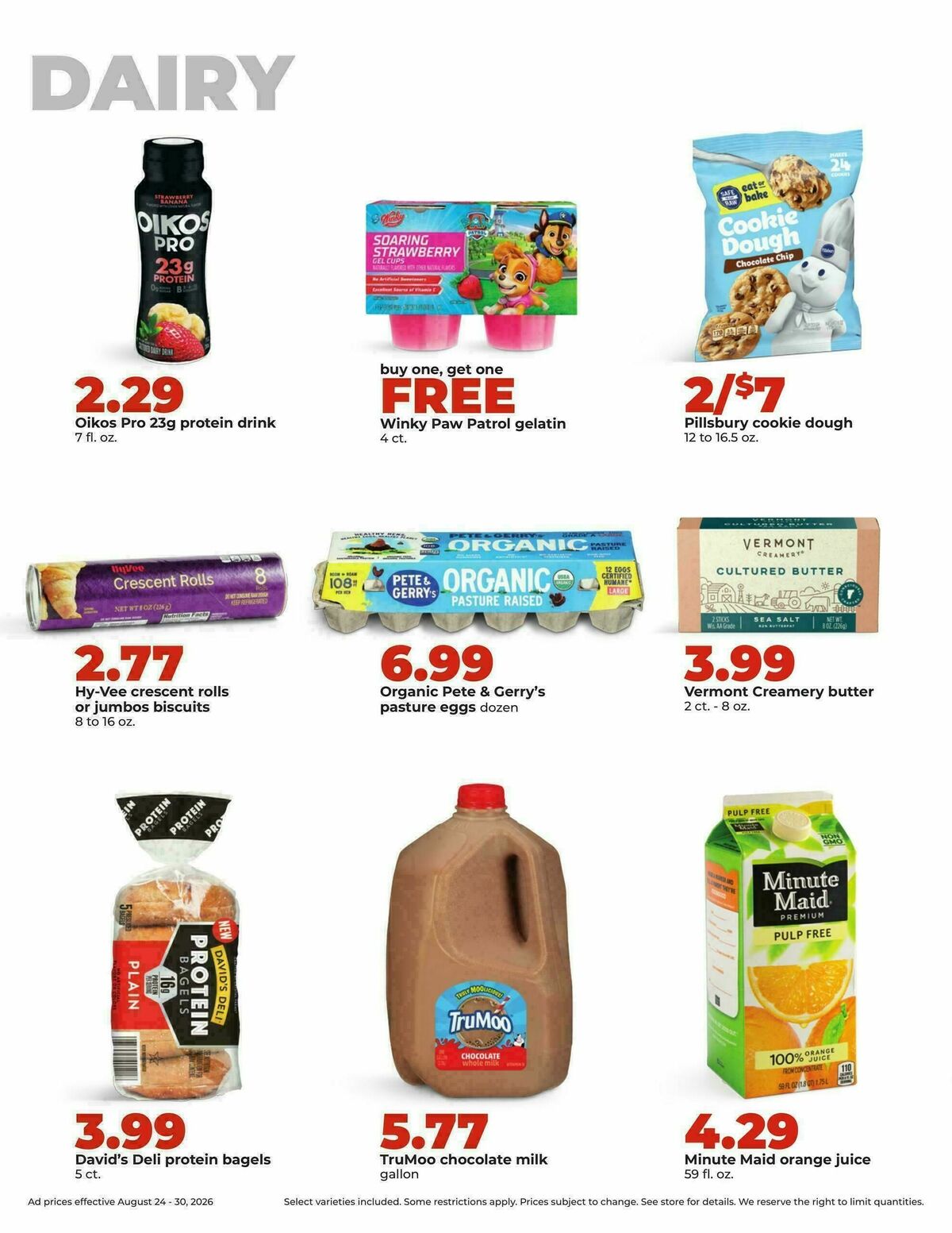 Hy-Vee Weekly Ad from August 24
