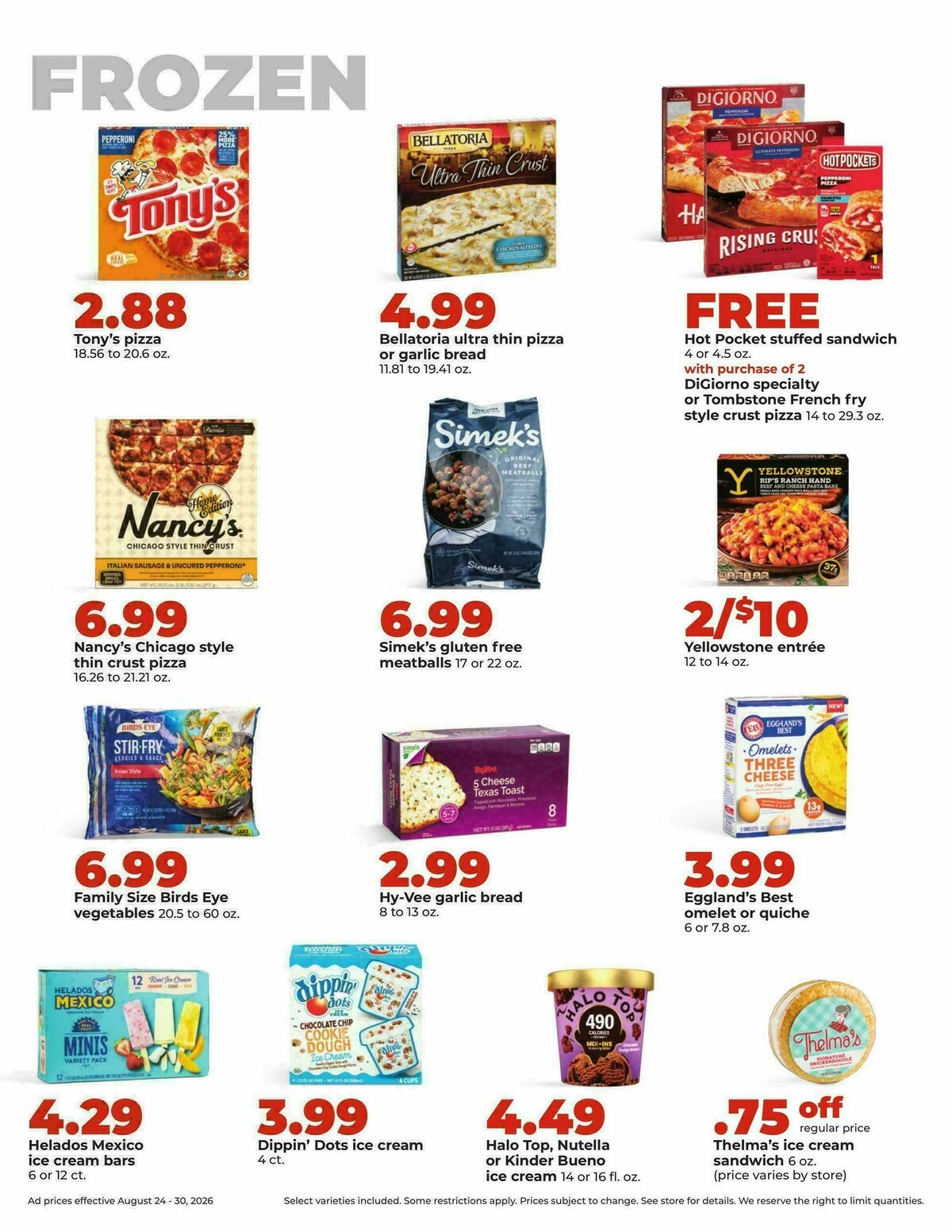 Hy-Vee Weekly Ad from August 24