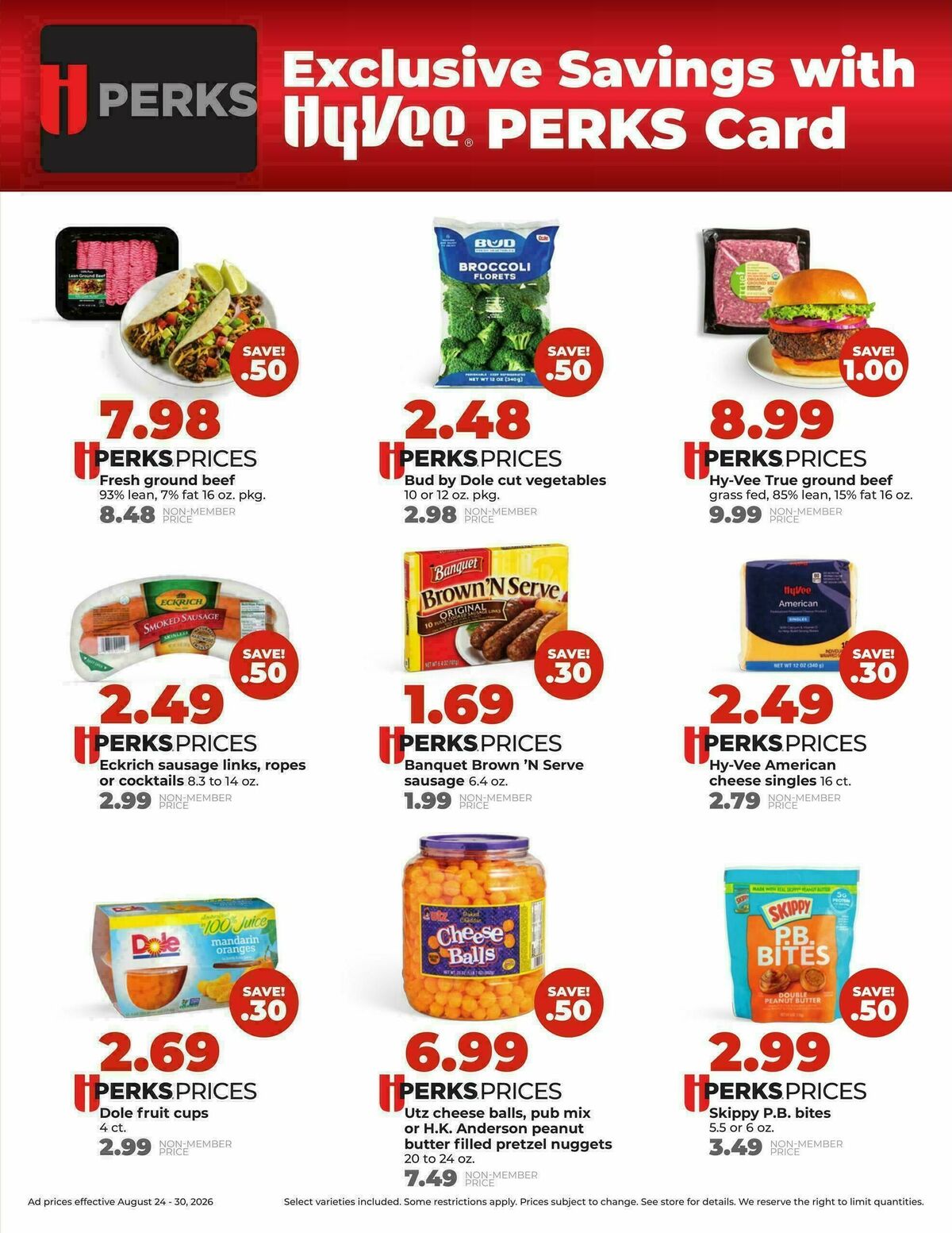 Hy-Vee Weekly Ad from August 24
