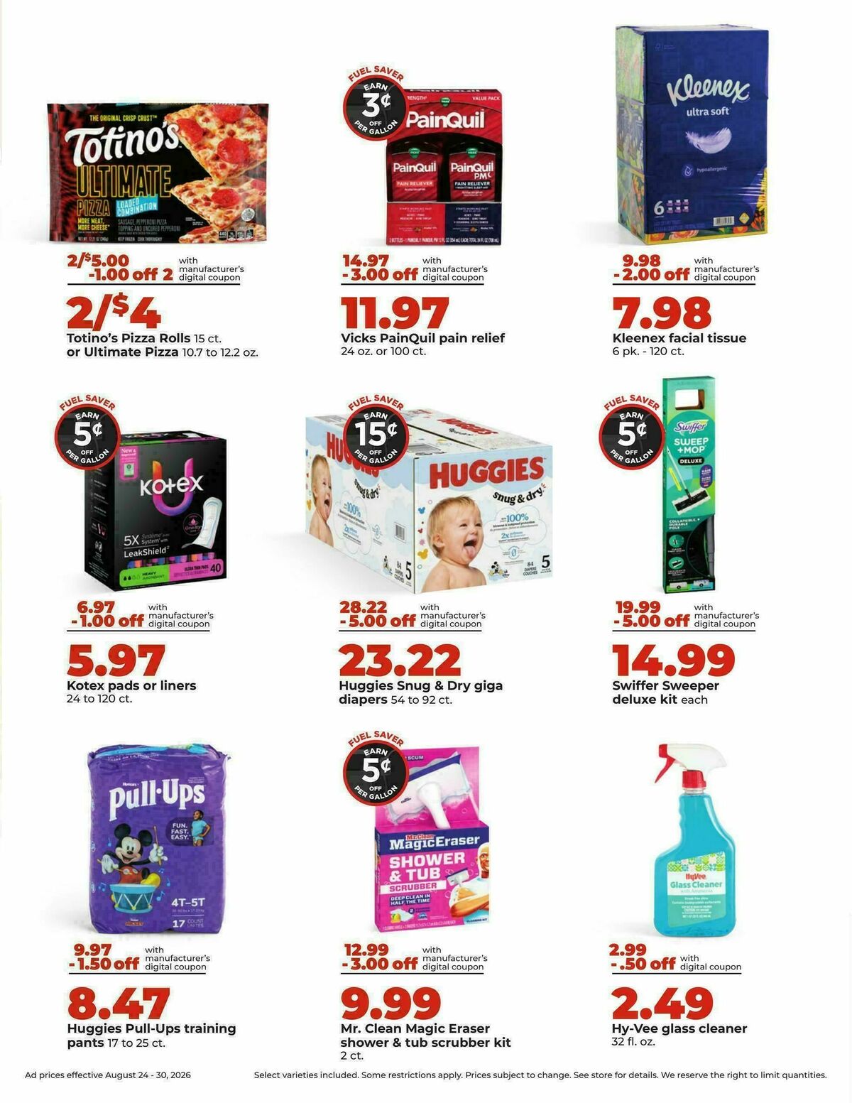 Hy-Vee Weekly Ad from August 24