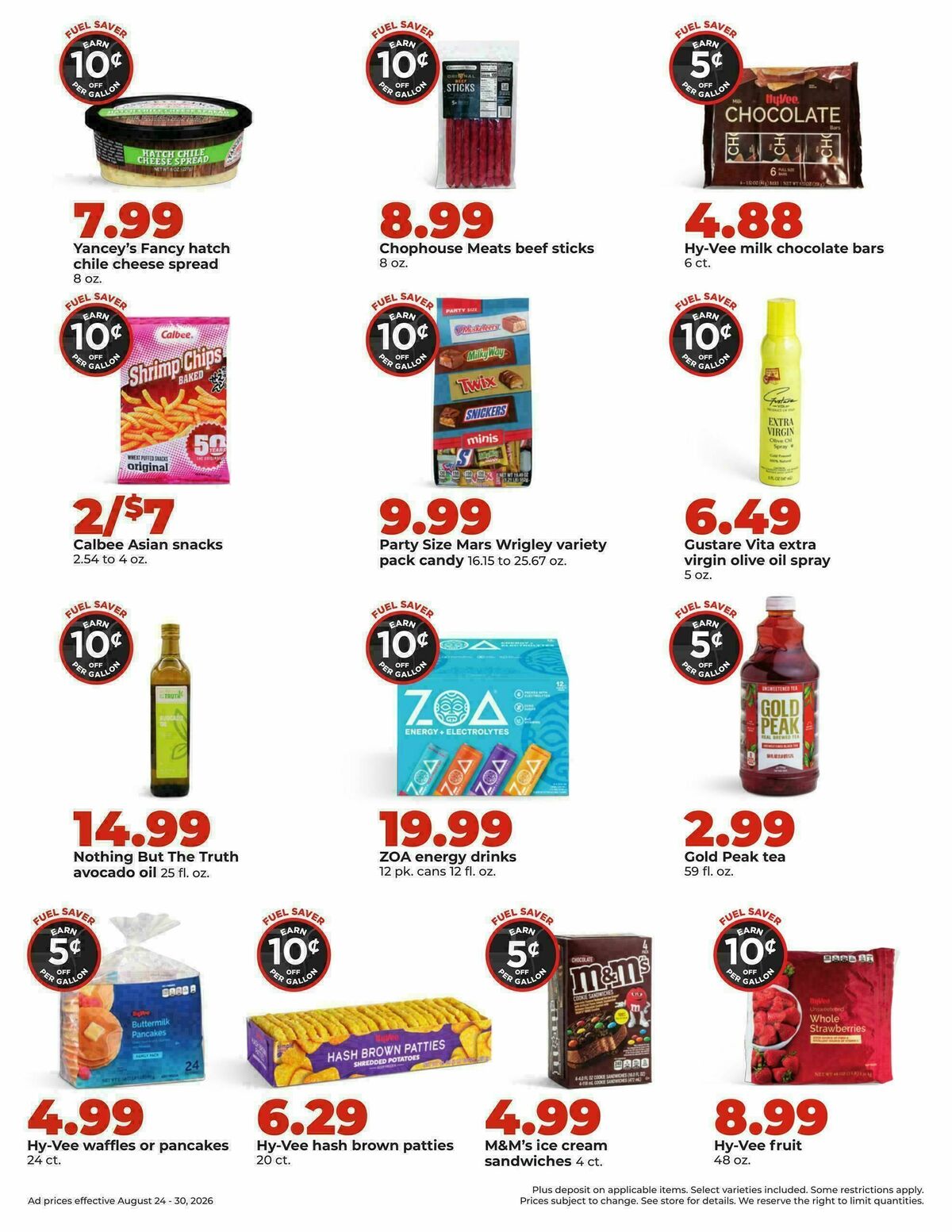 Hy-Vee Weekly Ad from August 24