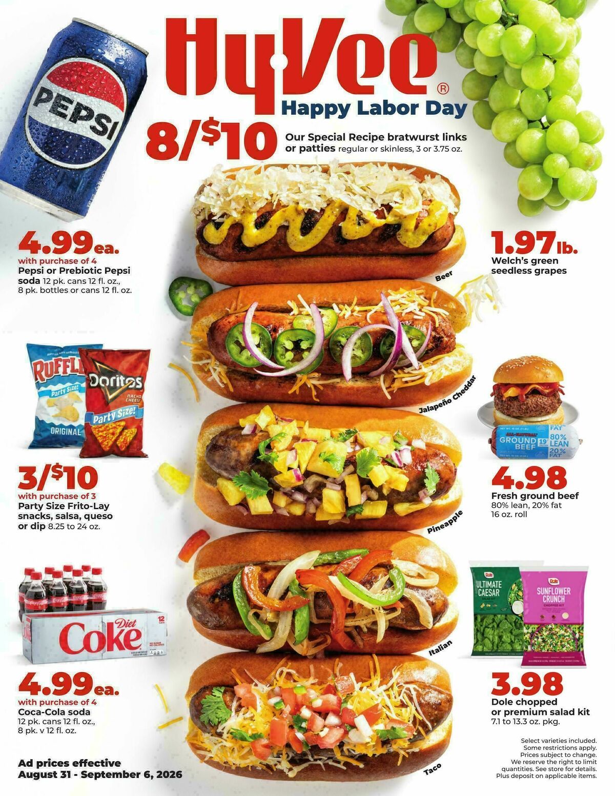 Hy-Vee Weekly Ad from August 31