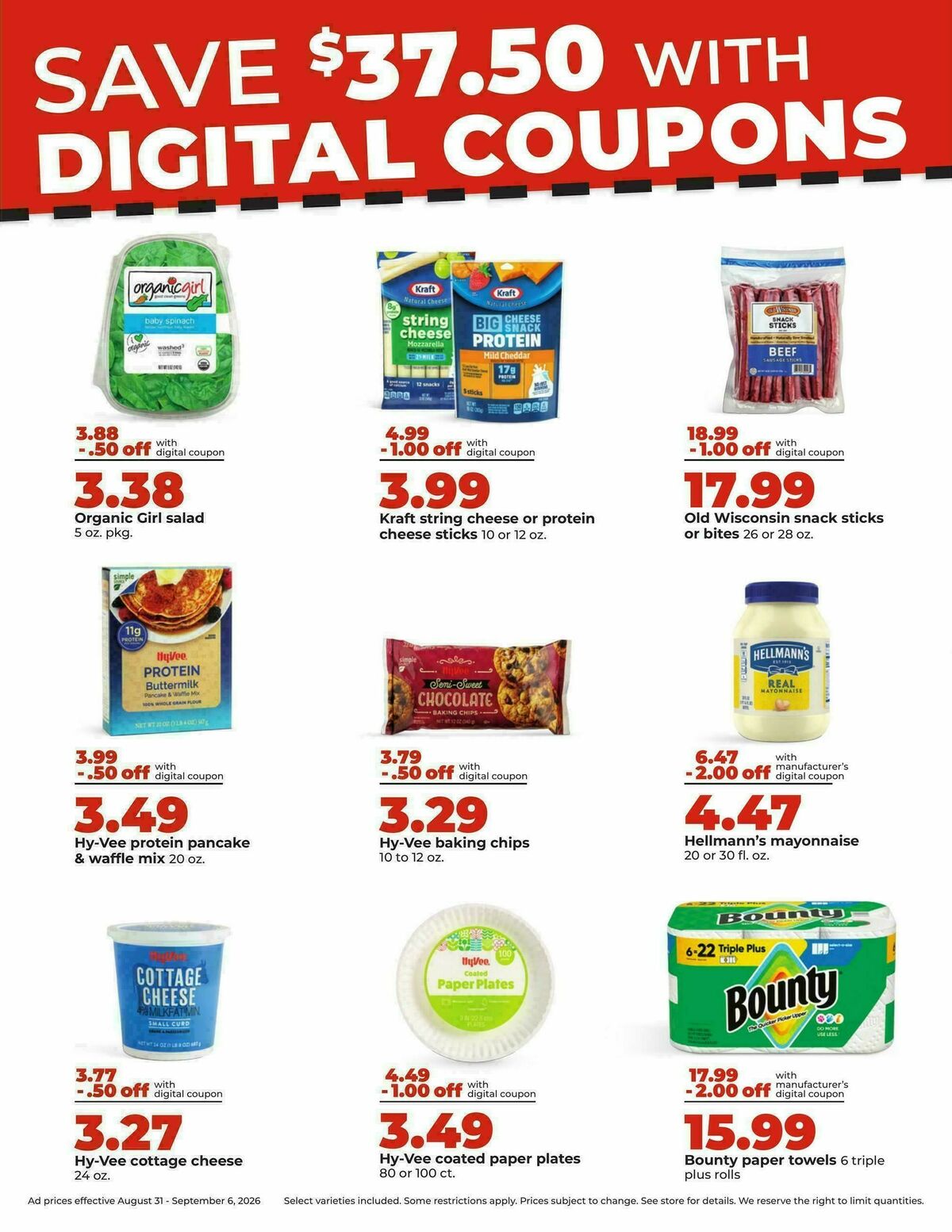 Hy-Vee Weekly Ad from August 31
