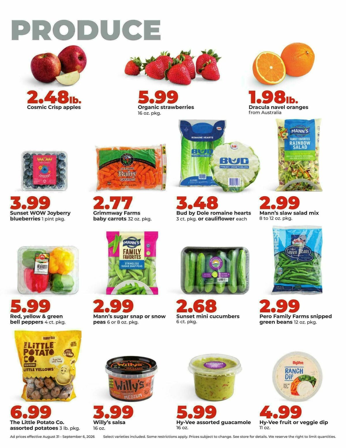 Hy-Vee Weekly Ad from August 31
