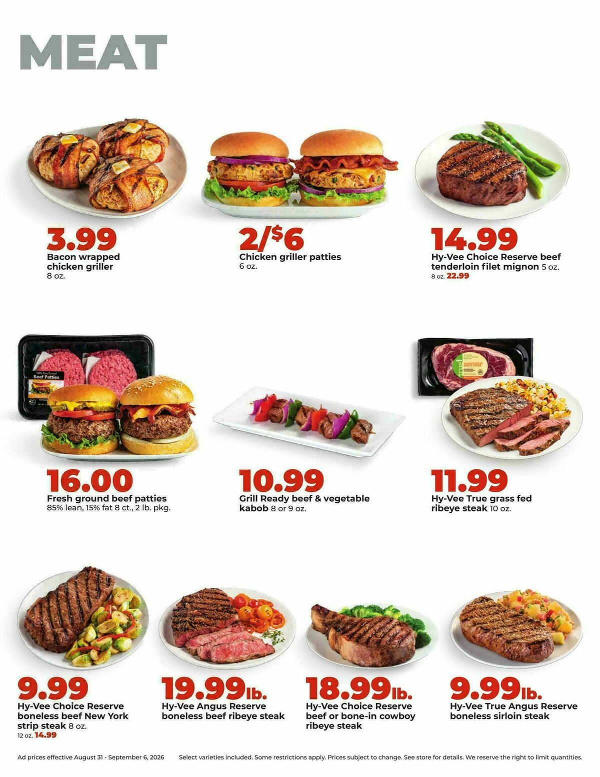 Hy-Vee Weekly Ad from August 31