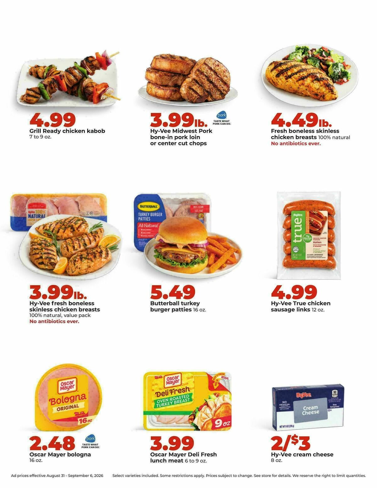 Hy-Vee Weekly Ad from August 31