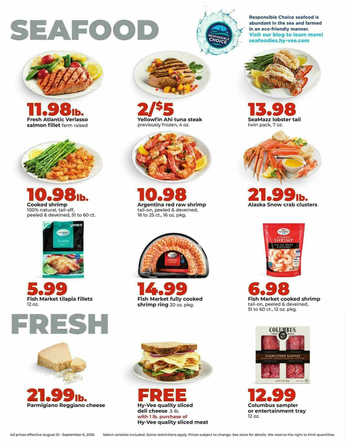 Hy-Vee Weekly Ad from August 31