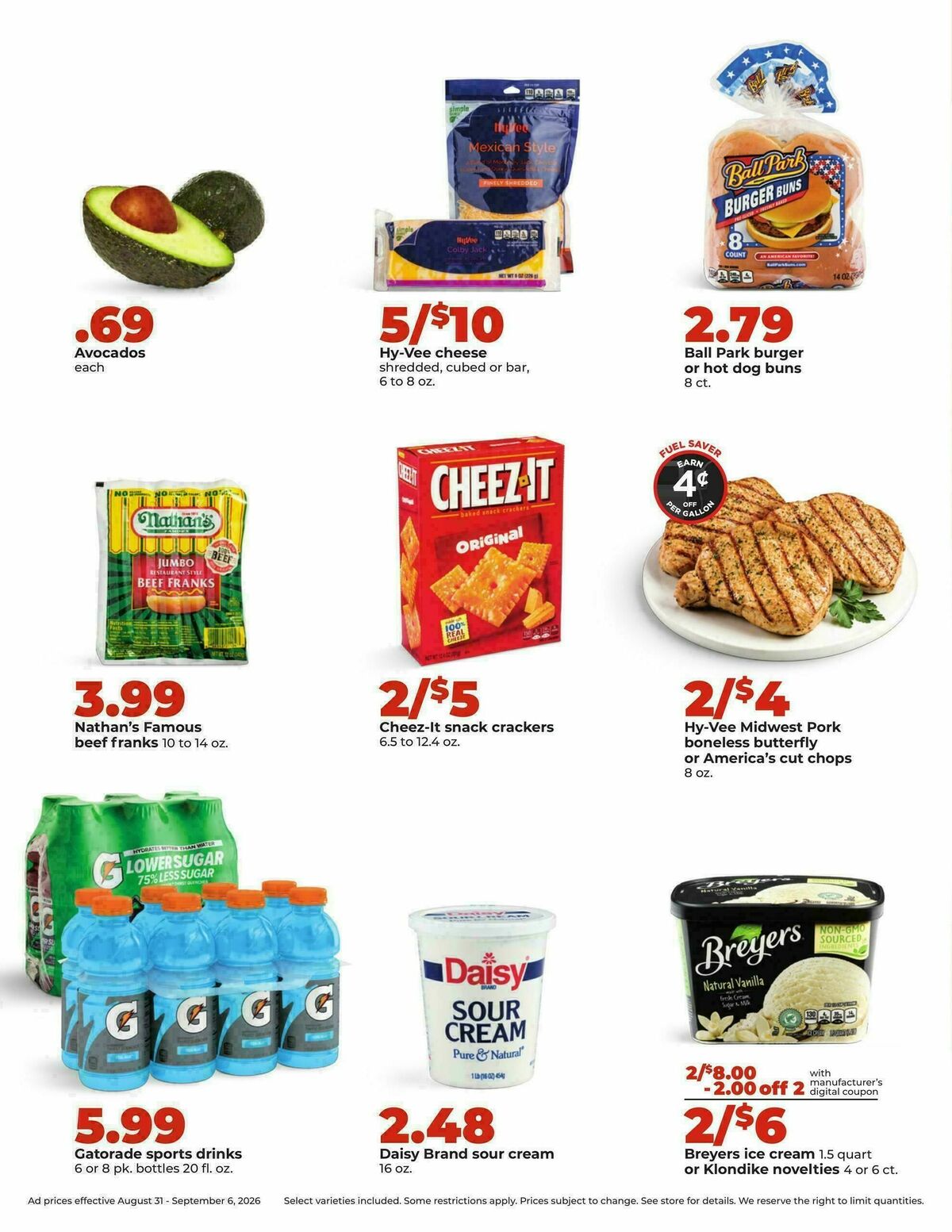 Hy-Vee Weekly Ad from August 31