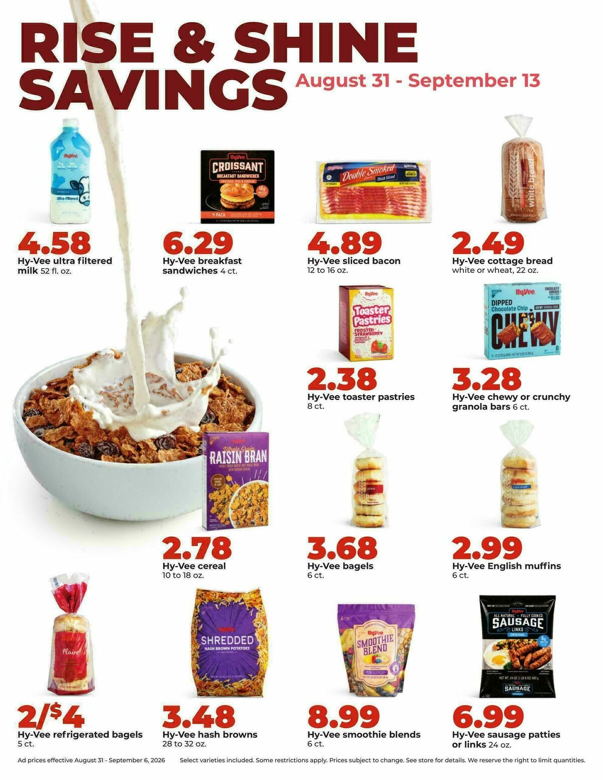 Hy-Vee Weekly Ad from August 31