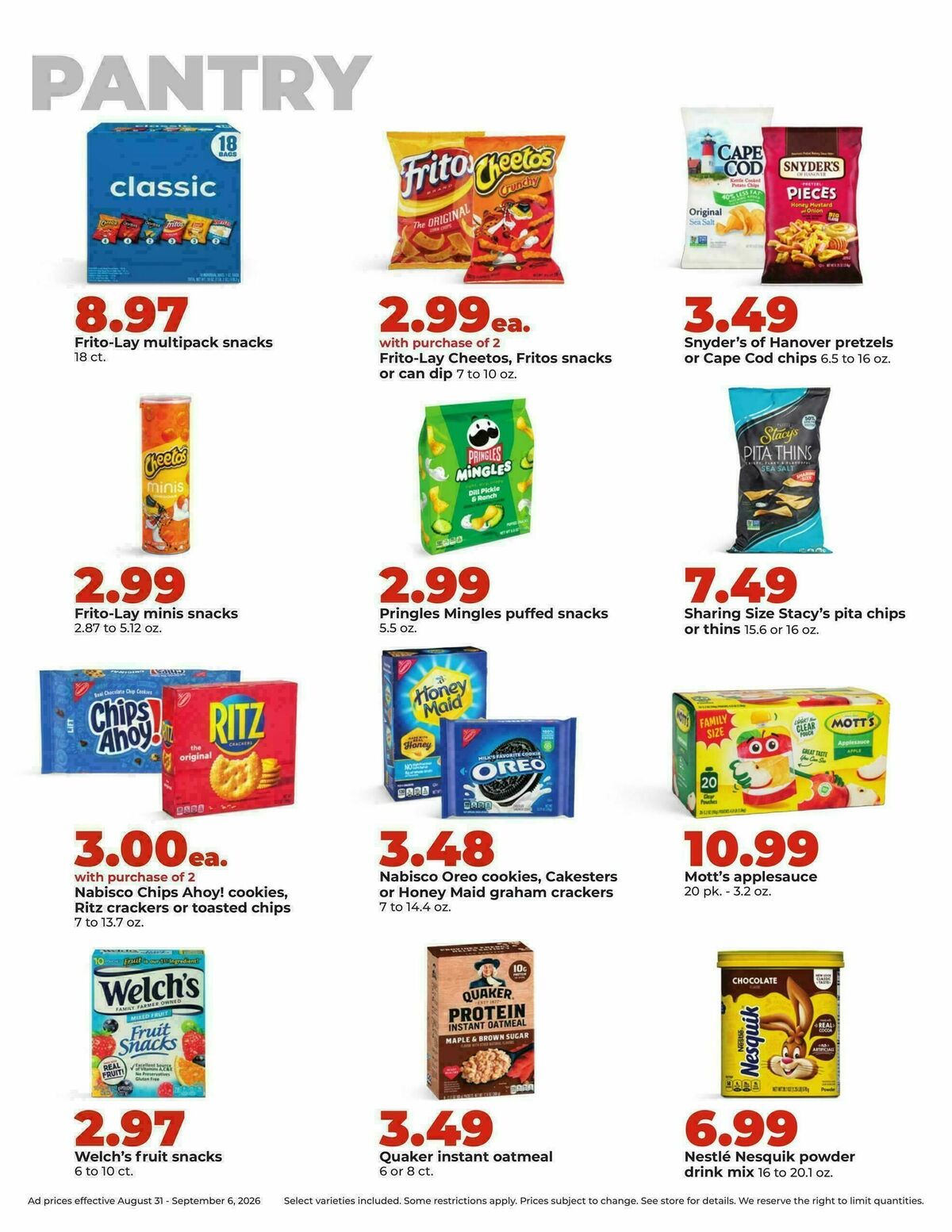 Hy-Vee Weekly Ad from August 31