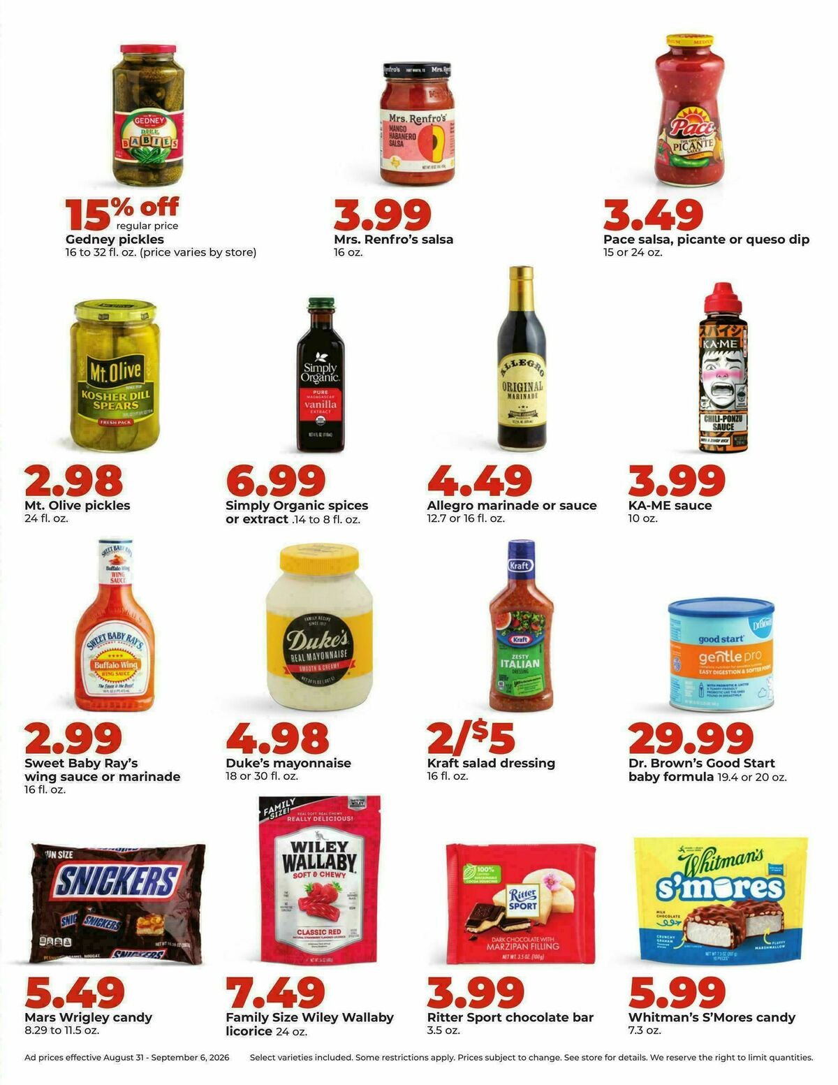 Hy-Vee Weekly Ad from August 31
