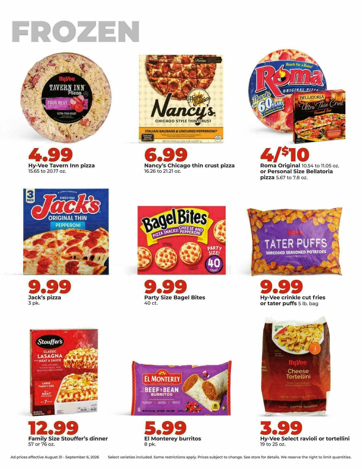 Hy-Vee Weekly Ad from August 31