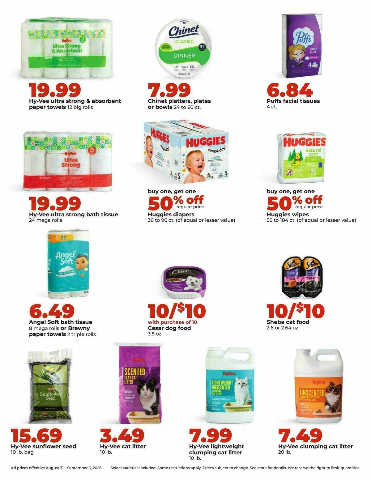 Hy-Vee Weekly Ad from August 31