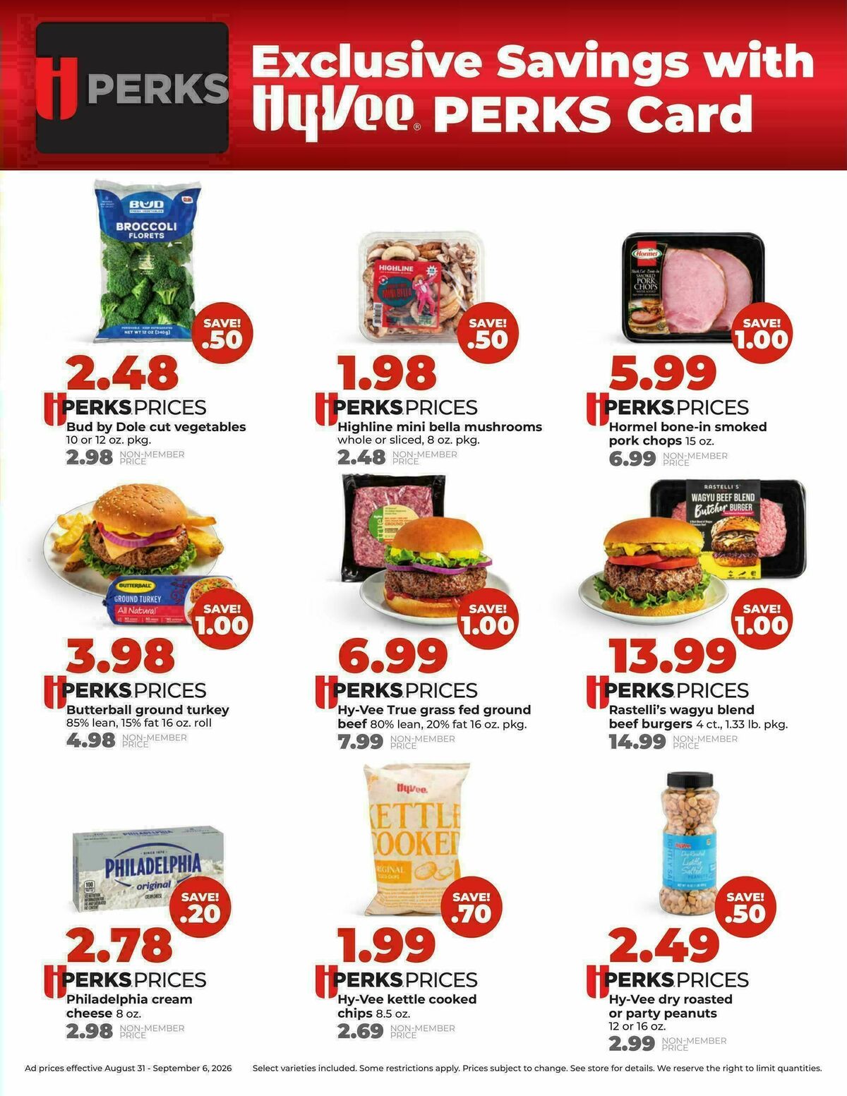 Hy-Vee Weekly Ad from August 31