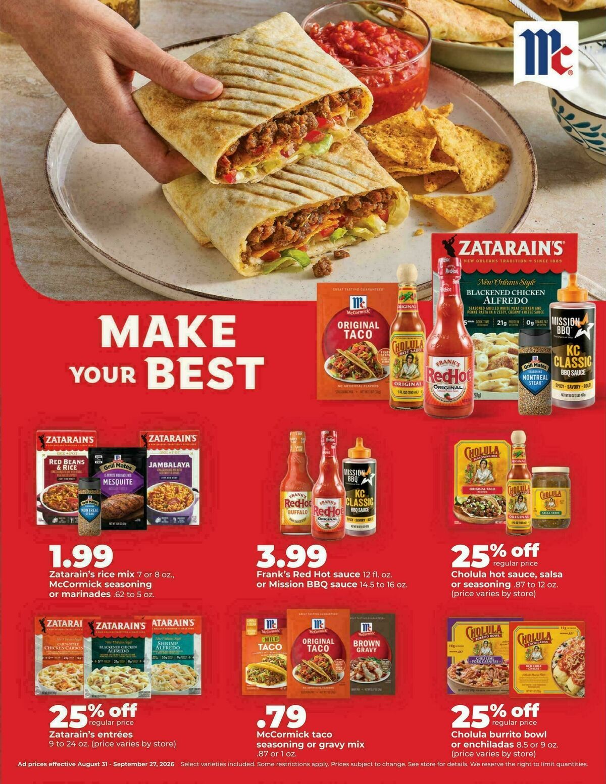Hy-Vee DEALS GOOD ALL MONTH LONG Weekly Ad from August 31