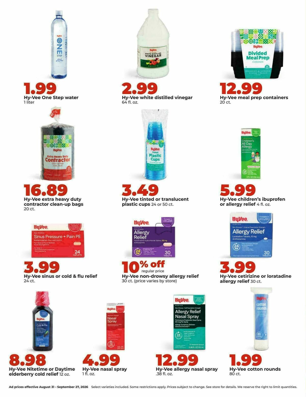 Hy-Vee DEALS GOOD ALL MONTH LONG Weekly Ad from August 31
