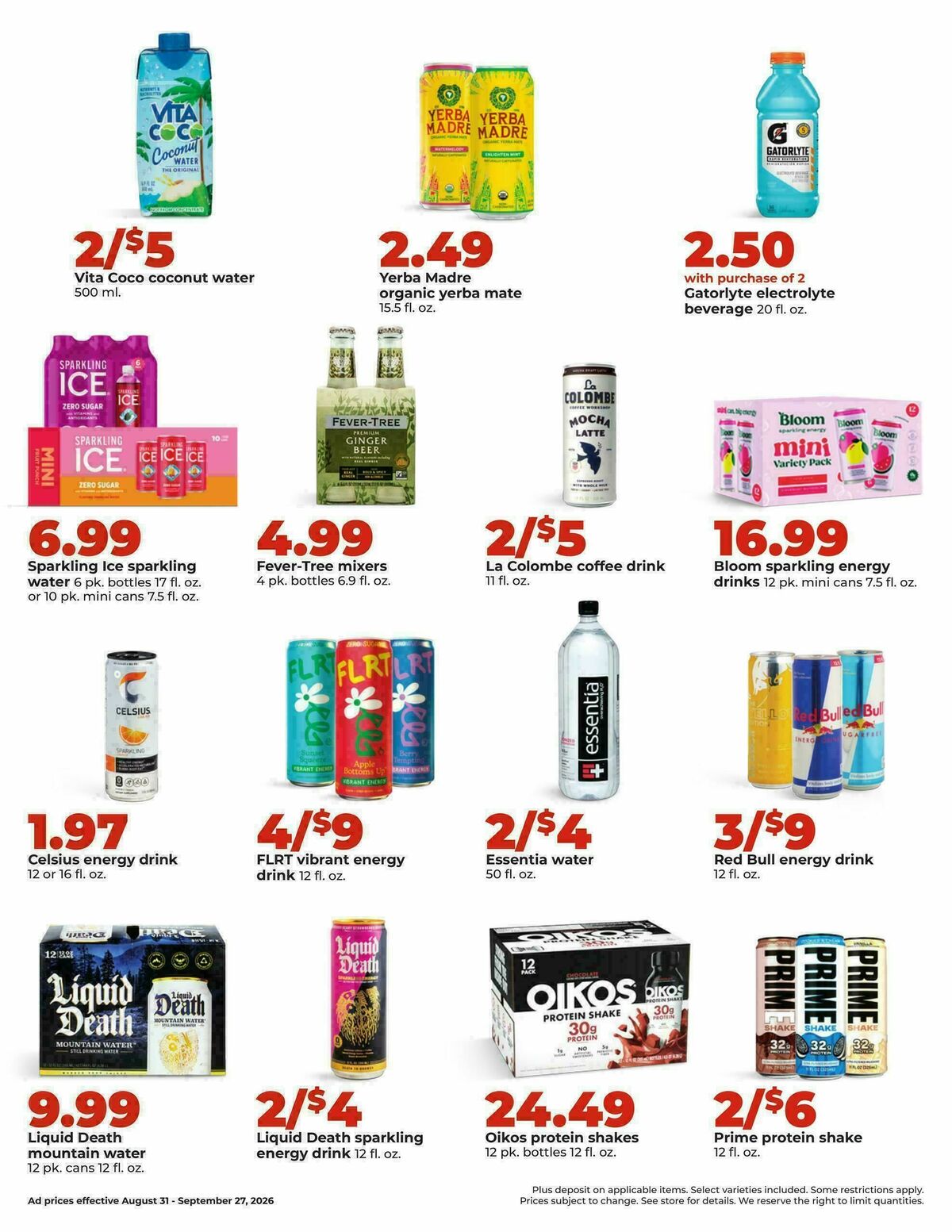 Hy-Vee DEALS GOOD ALL MONTH LONG Weekly Ad from August 31