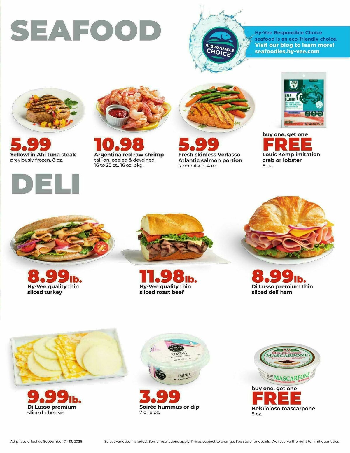Hy-Vee Weekly Ad from September 7