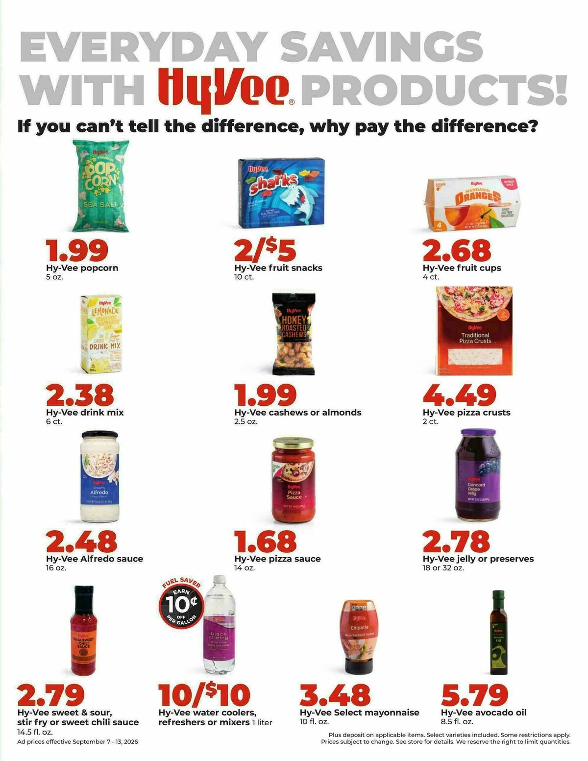 Hy-Vee Weekly Ad from September 7