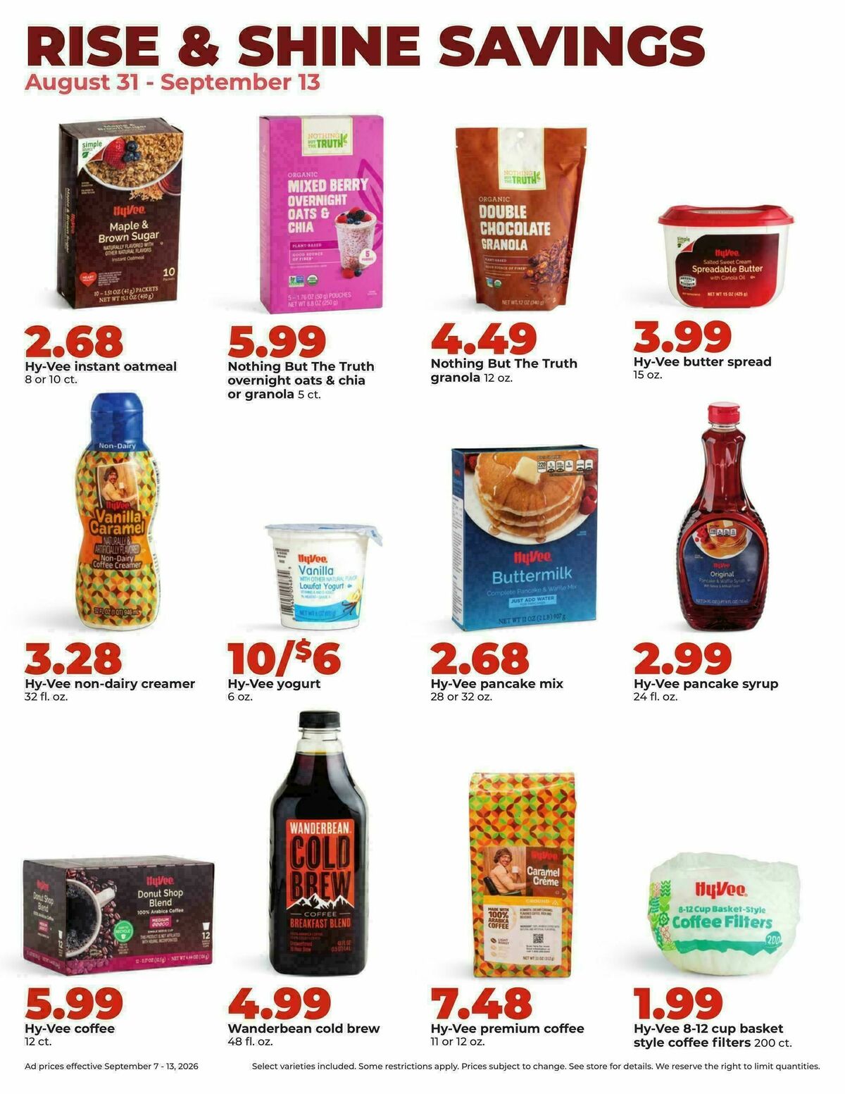 Hy-Vee Weekly Ad from September 7