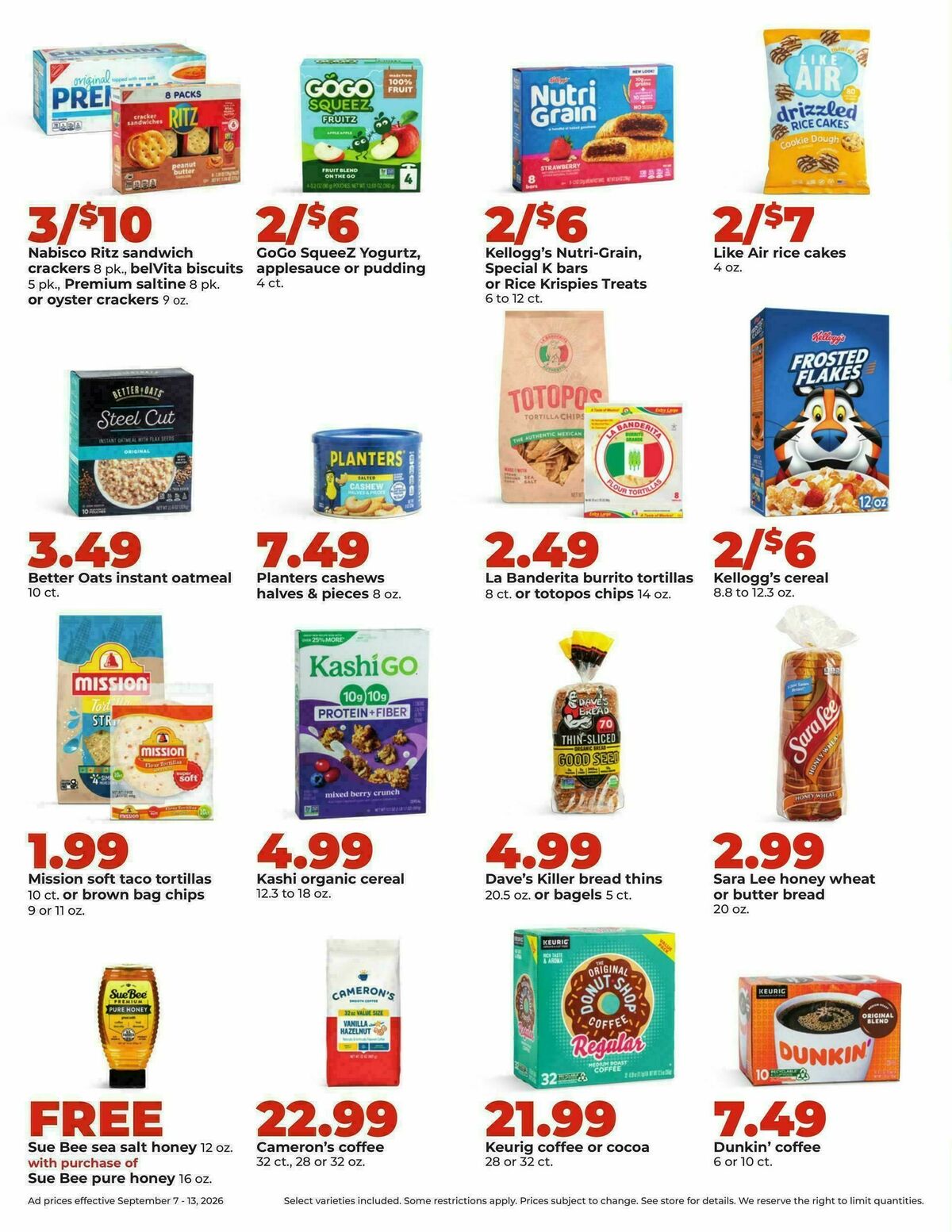 Hy-Vee Weekly Ad from September 7
