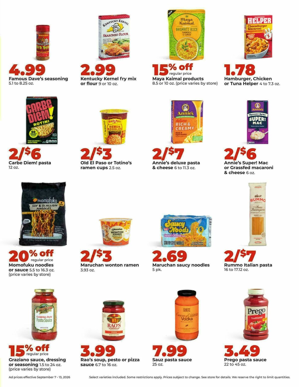 Hy-Vee Weekly Ad from September 7