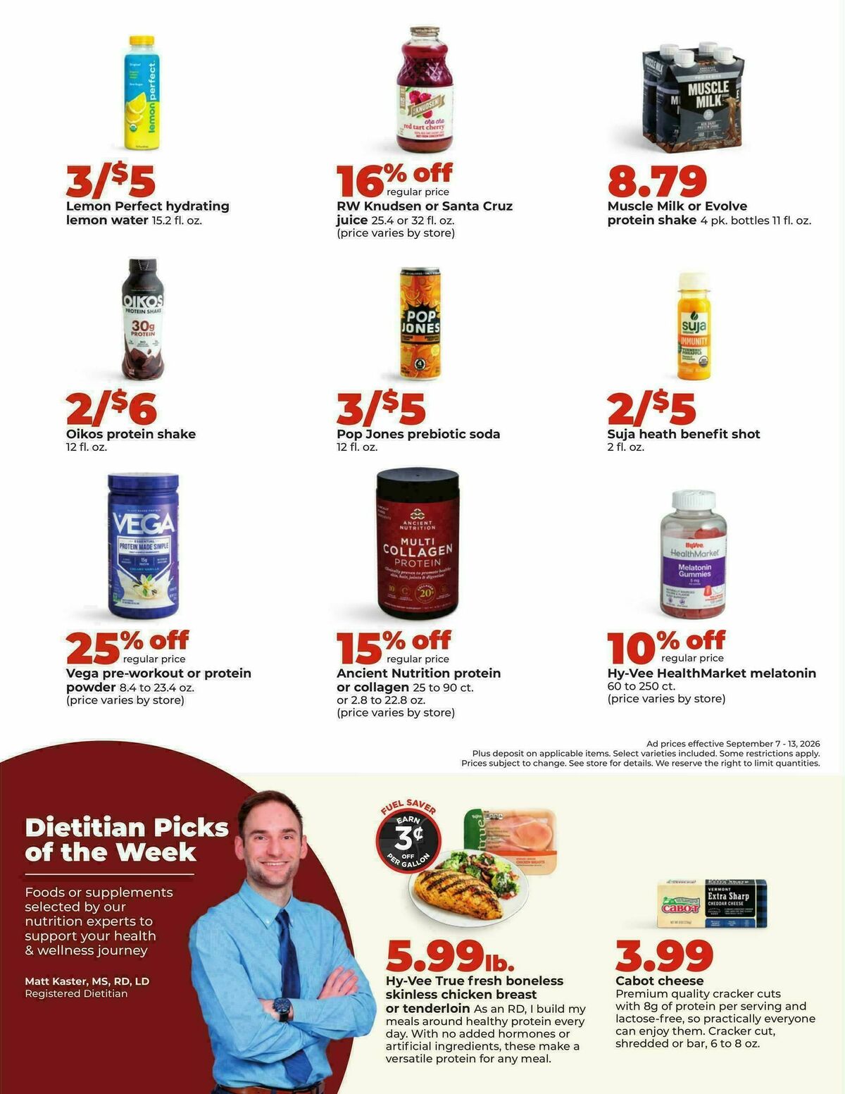 Hy-Vee Weekly Ad from September 7
