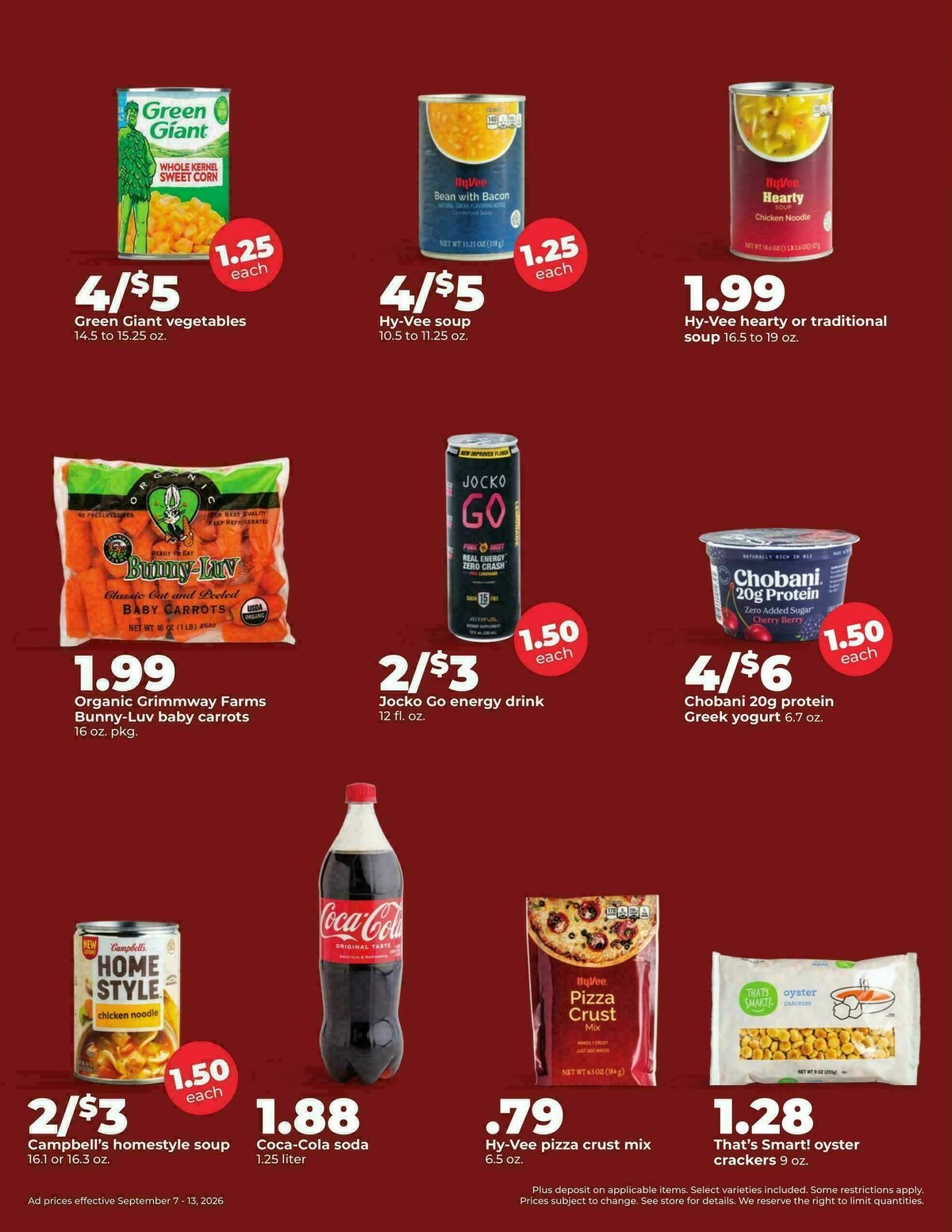Hy-Vee Weekly Ad from September 7