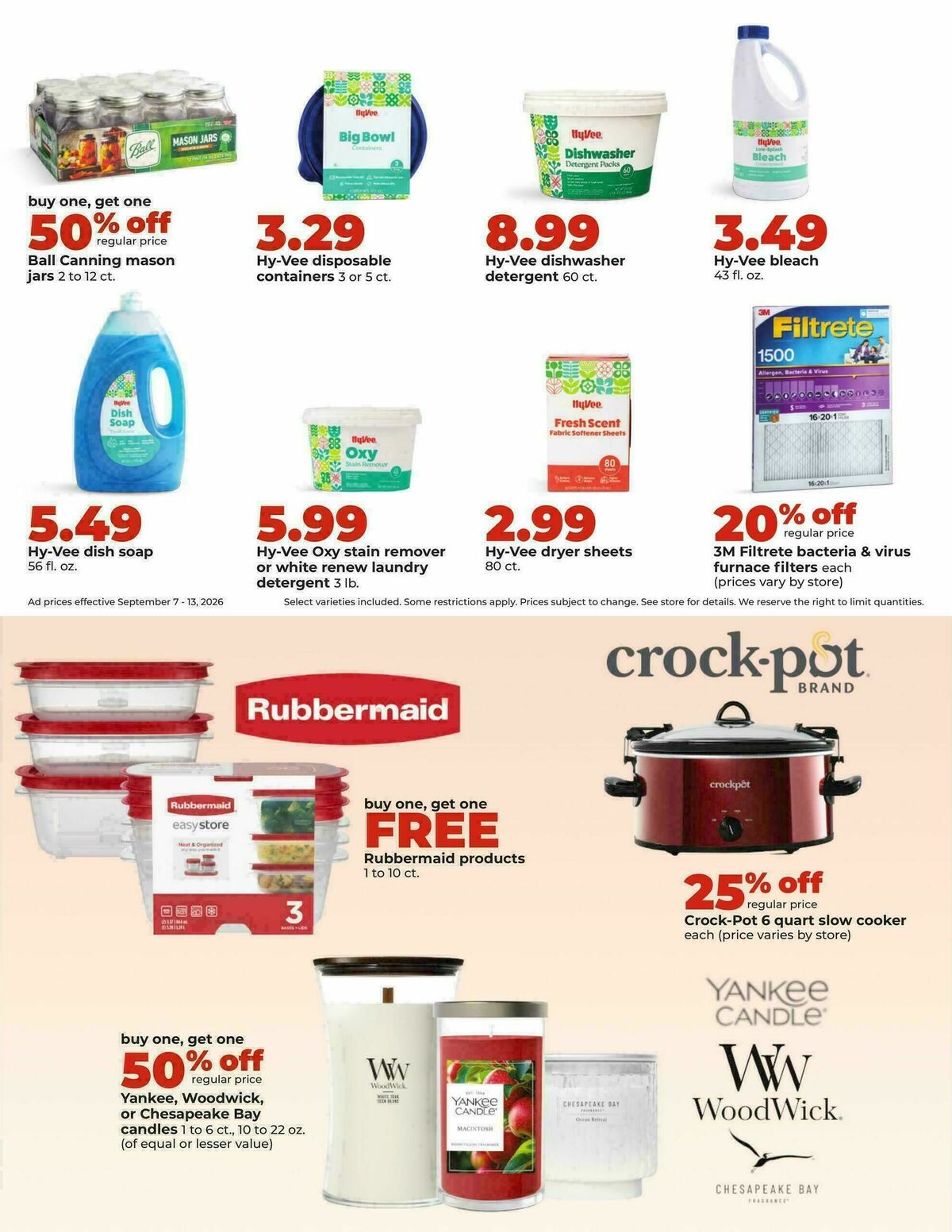Hy-Vee Weekly Ad from September 7