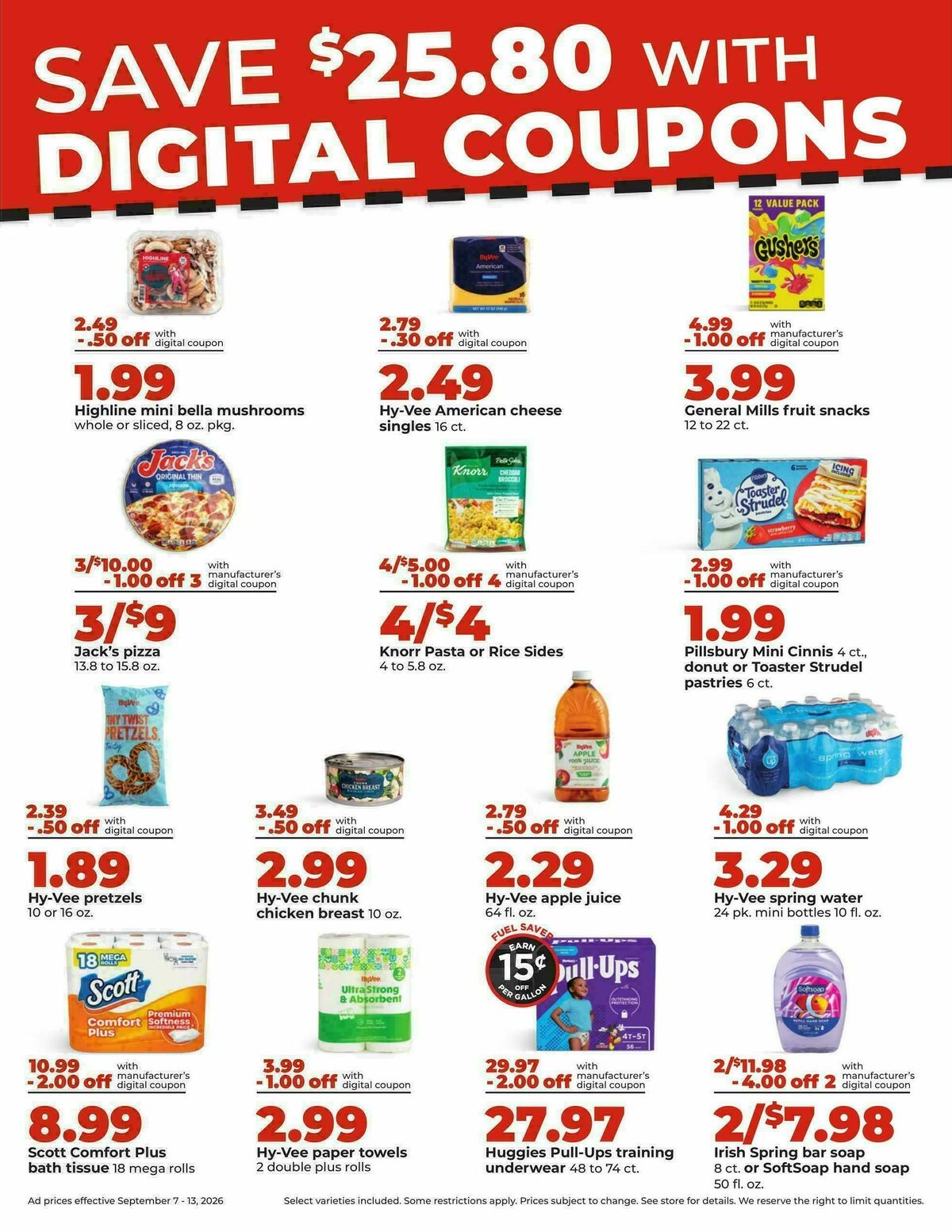 Hy-Vee Weekly Ad from September 7