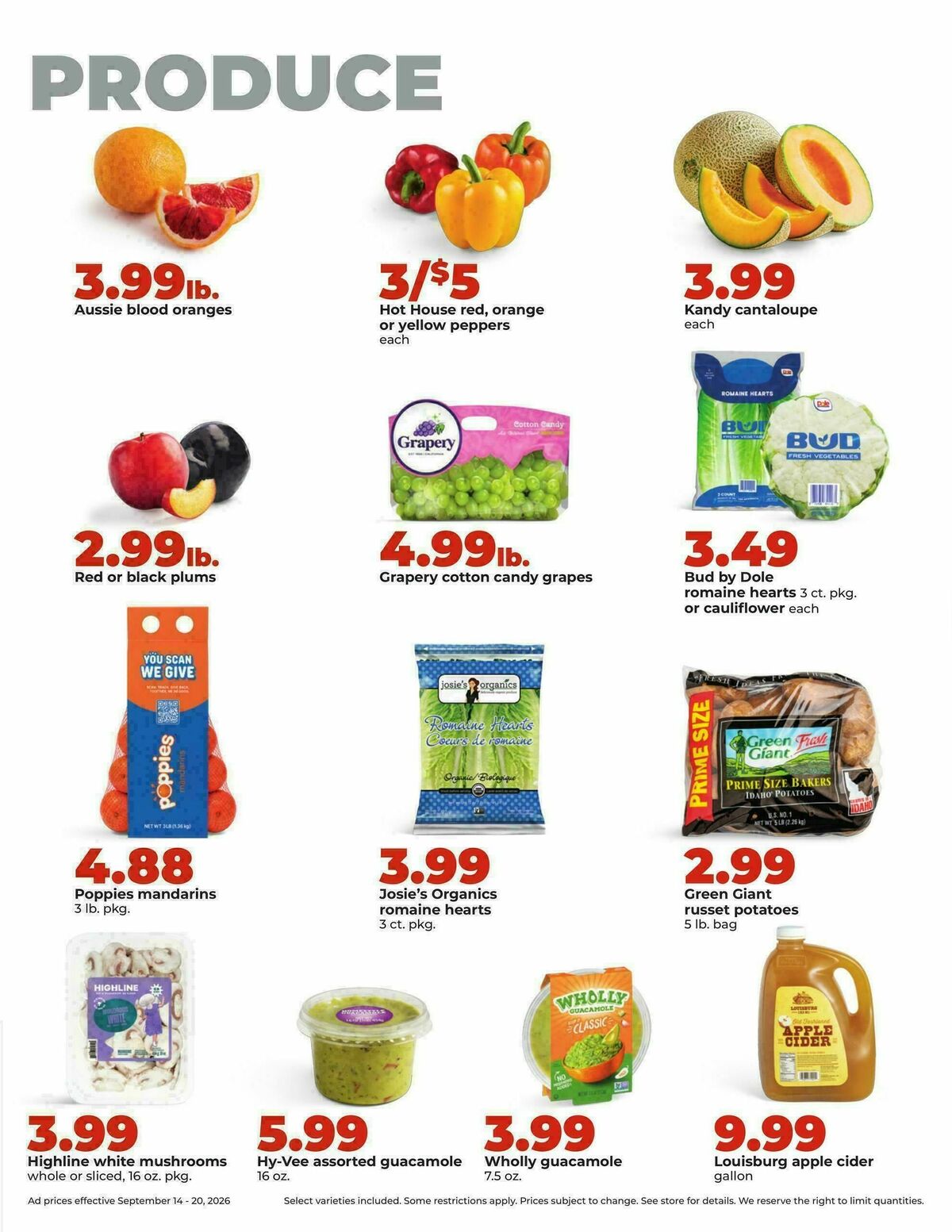 Hy-Vee Weekly Ad from September 14