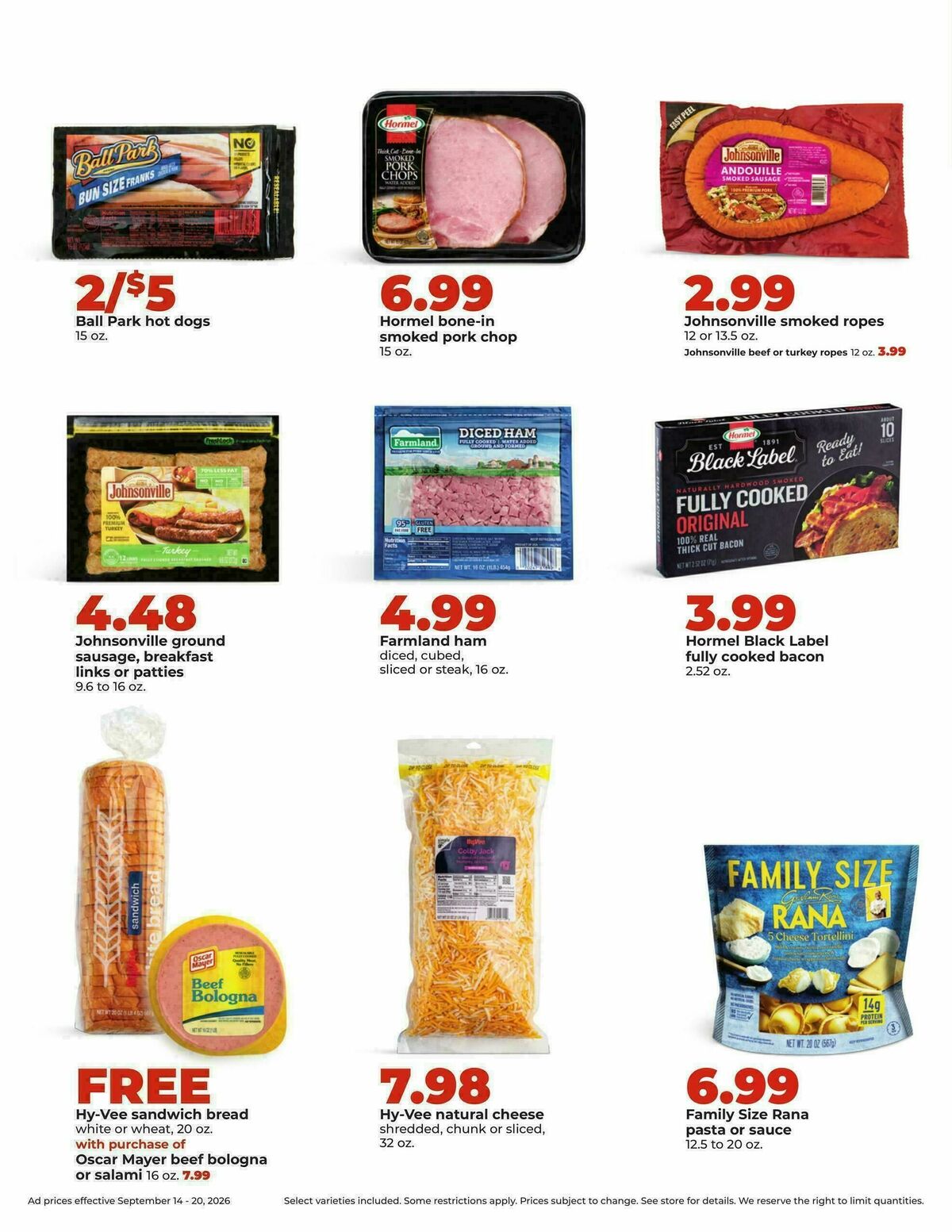 Hy-Vee Weekly Ad from September 14