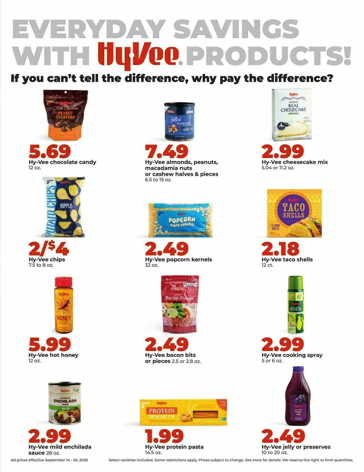 Hy-Vee Weekly Ad from September 14