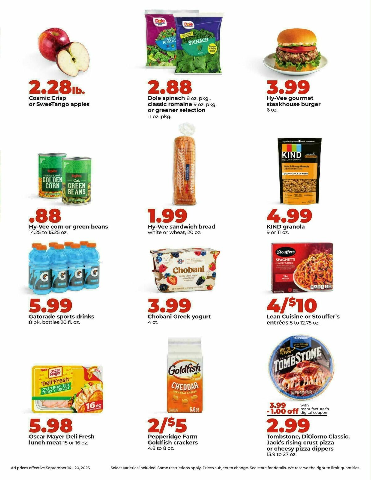 Hy-Vee Weekly Ad from September 14