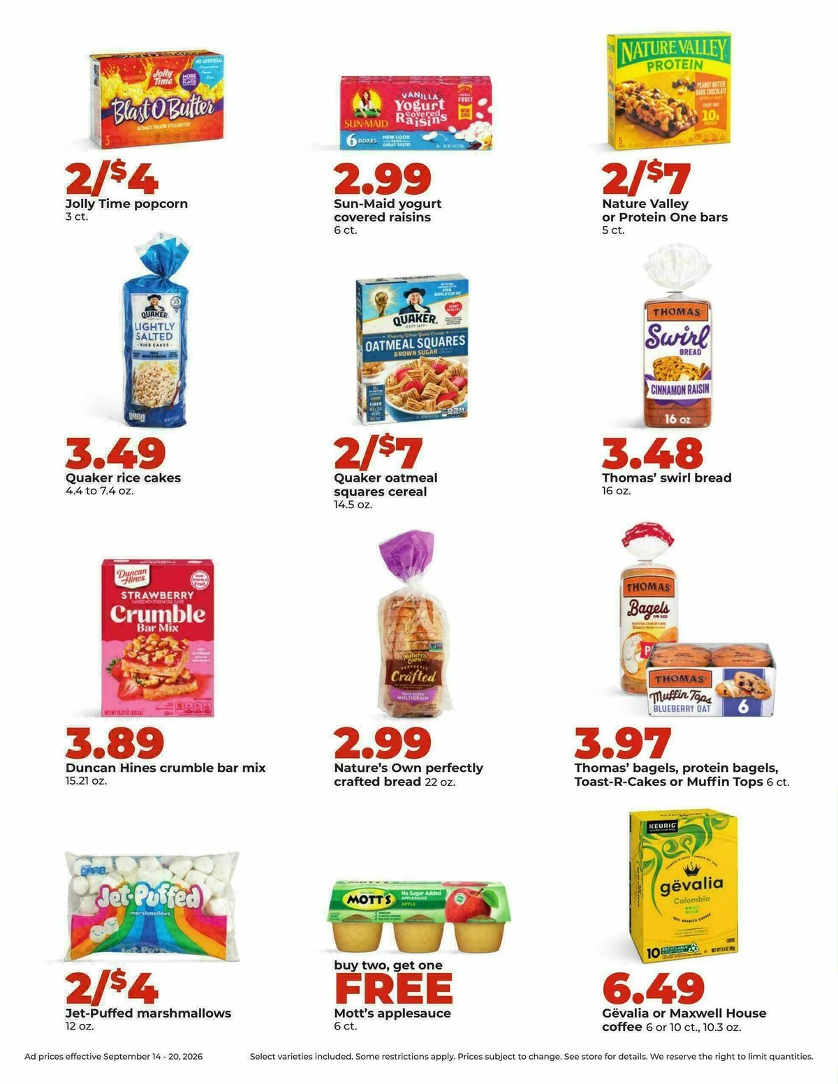 Hy-Vee Weekly Ad from September 14