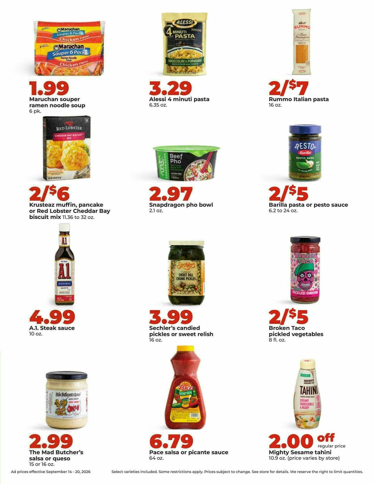 Hy-Vee Weekly Ad from September 14
