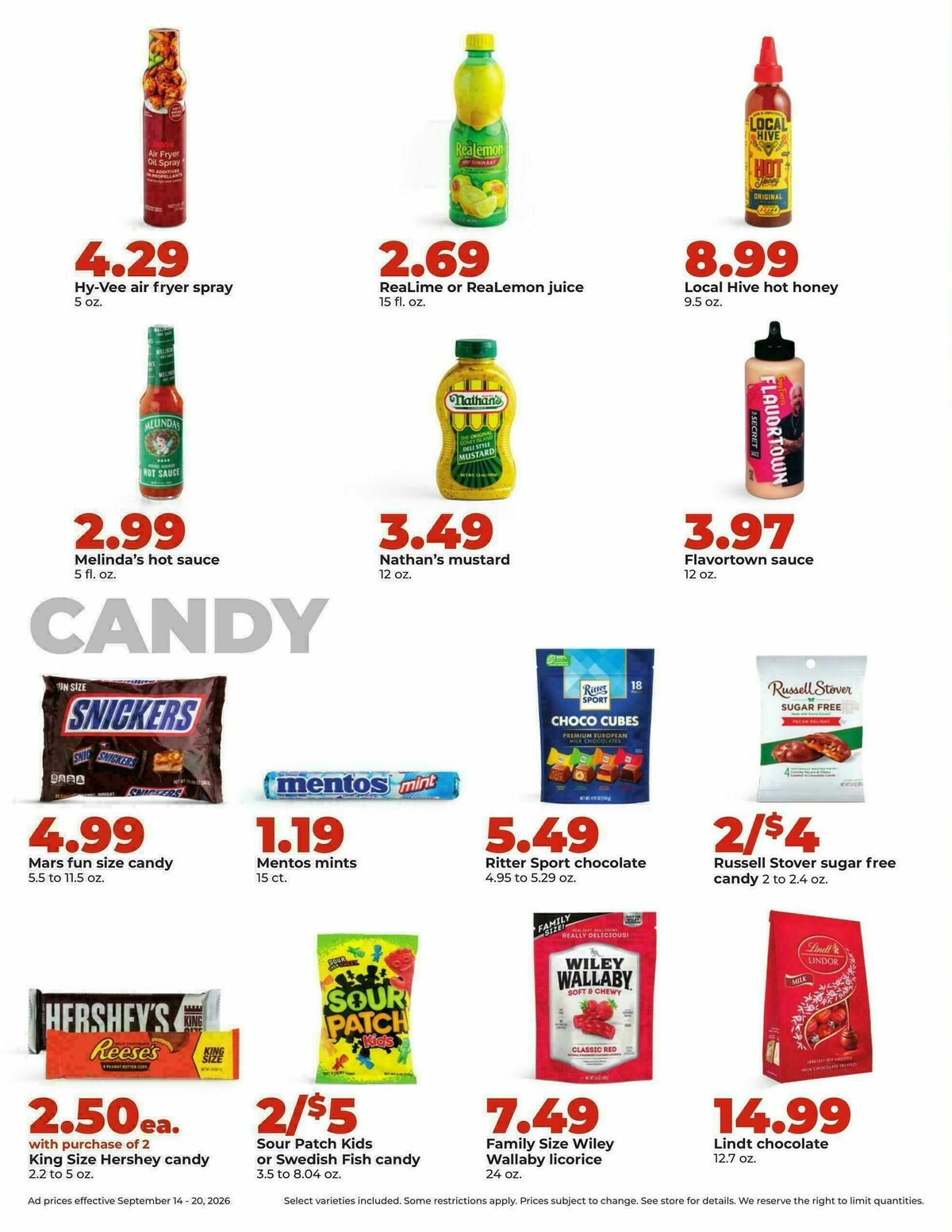 Hy-Vee Weekly Ad from September 14